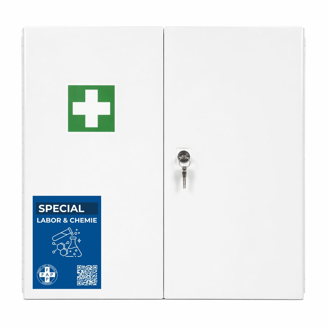FAP First Aid Products Erste-Hilfe-Schrank Labor & Chemie DIN 13169 - zweitürig 1 St