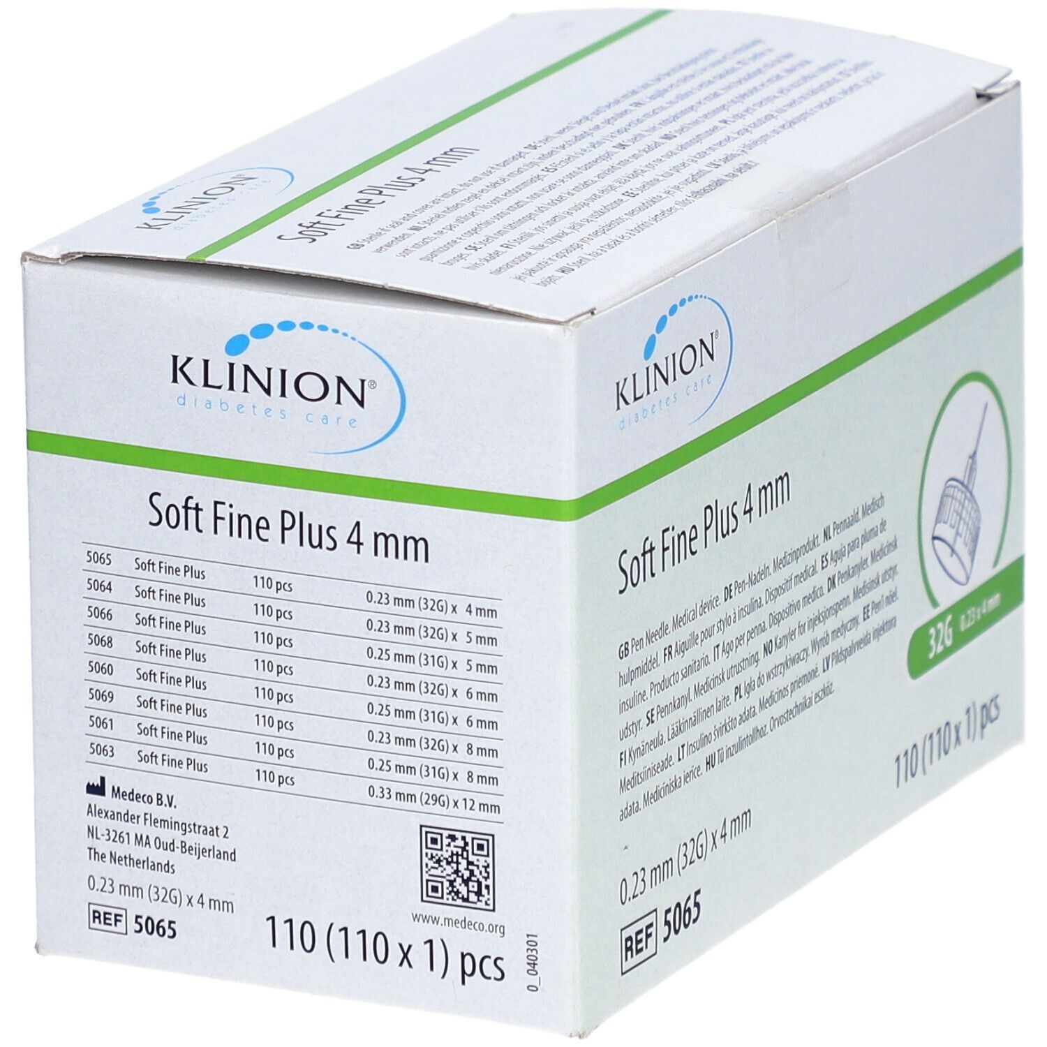 Klinion Soft fine plus Pen-Nadeln 0,23x4 mm 32 G