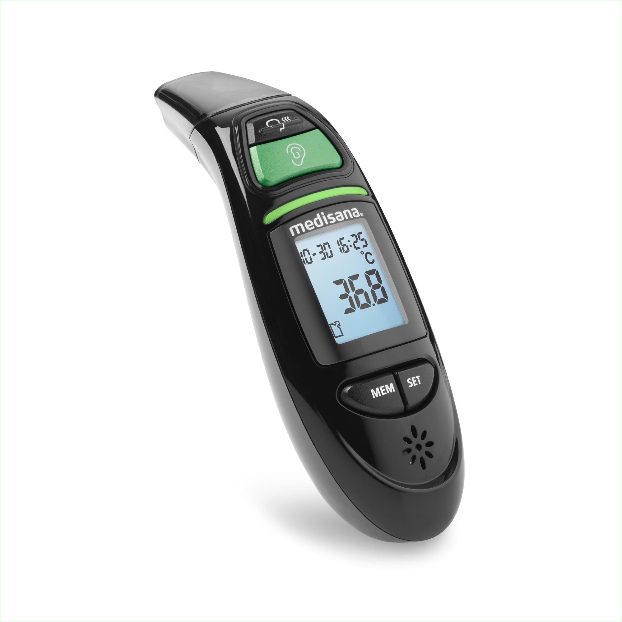 medisana TM 750 Fieberthermometer | Ohrthermometer mit Speicherfunktion | Stirnthermometer