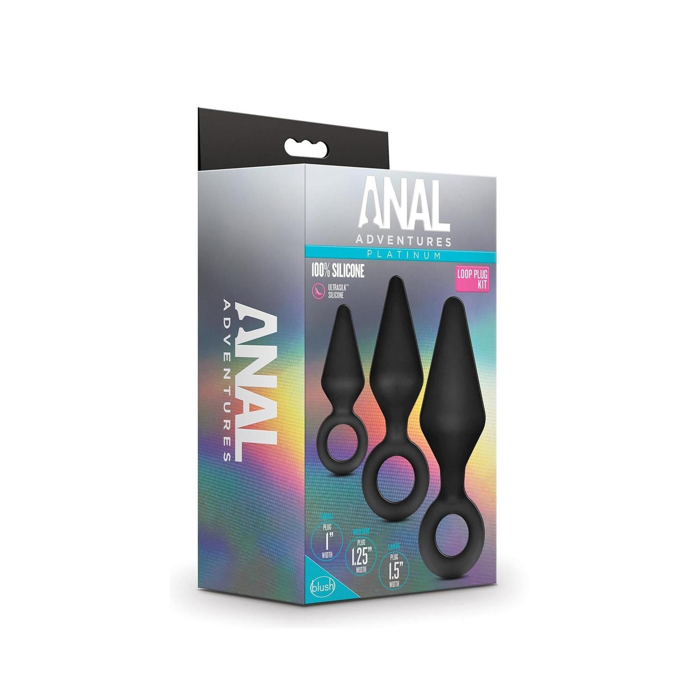 Blush - ANAL ADVENTURES PLATINUM LOOP Plug KIT