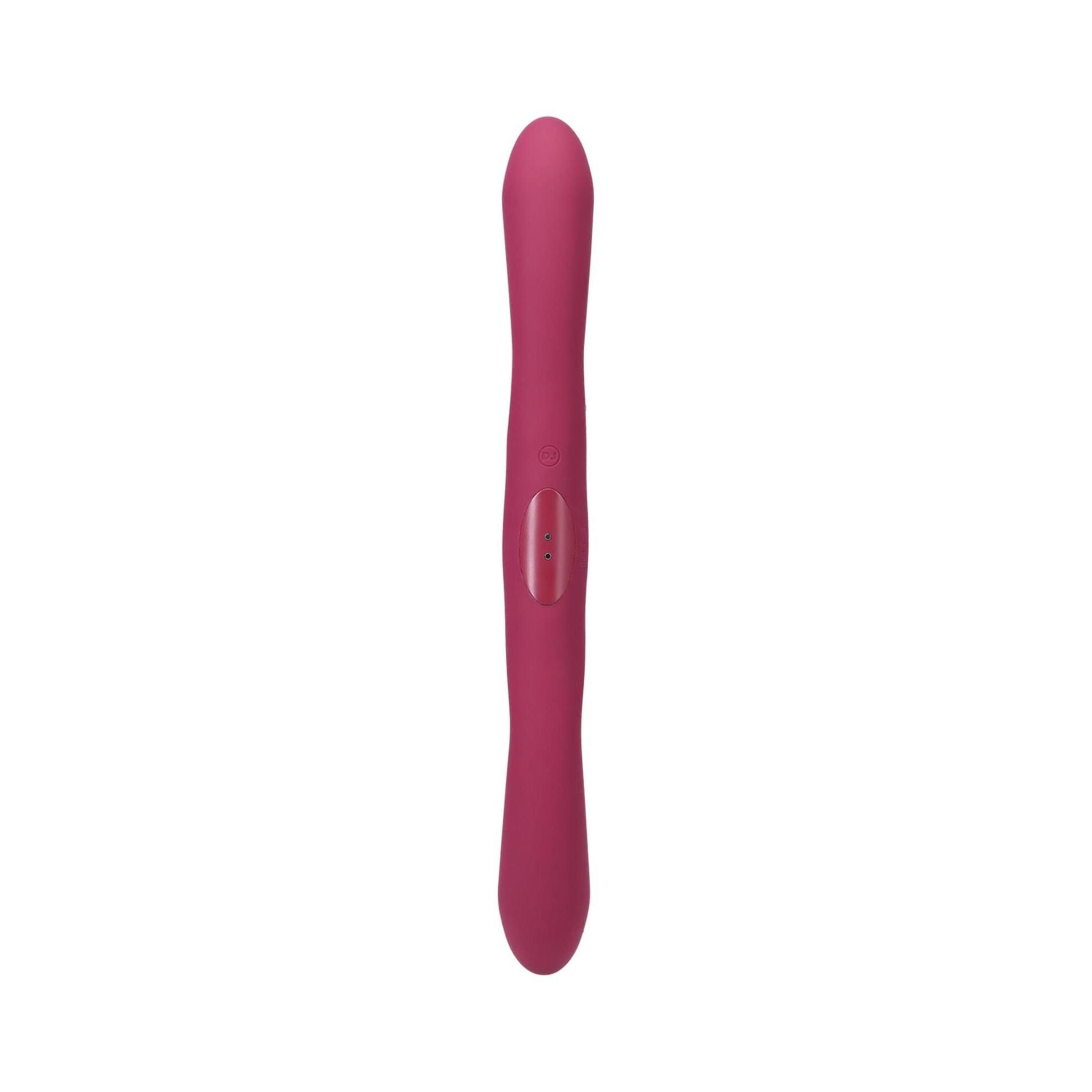 Doc Johnson - Duet - Double Ended Vibrator with Wireless Remote - Berry