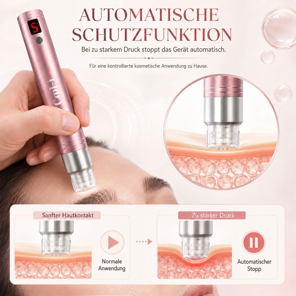 A3 Fusion Pen, neue Generation mit 3 ml Kartusche, einstellbare Abgabe, 5 Stufen & Sicherheitsstopp