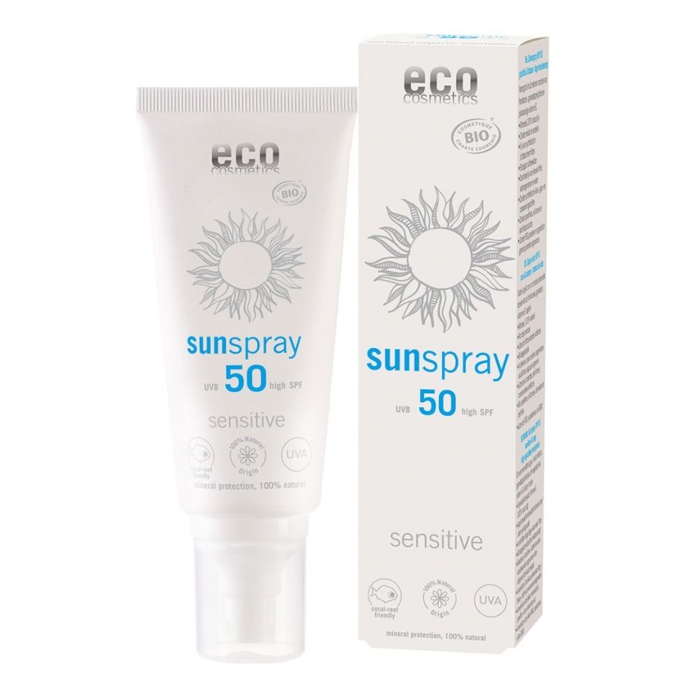 eco cosmetics Sonnenspray sensitive LSF 50 100ml