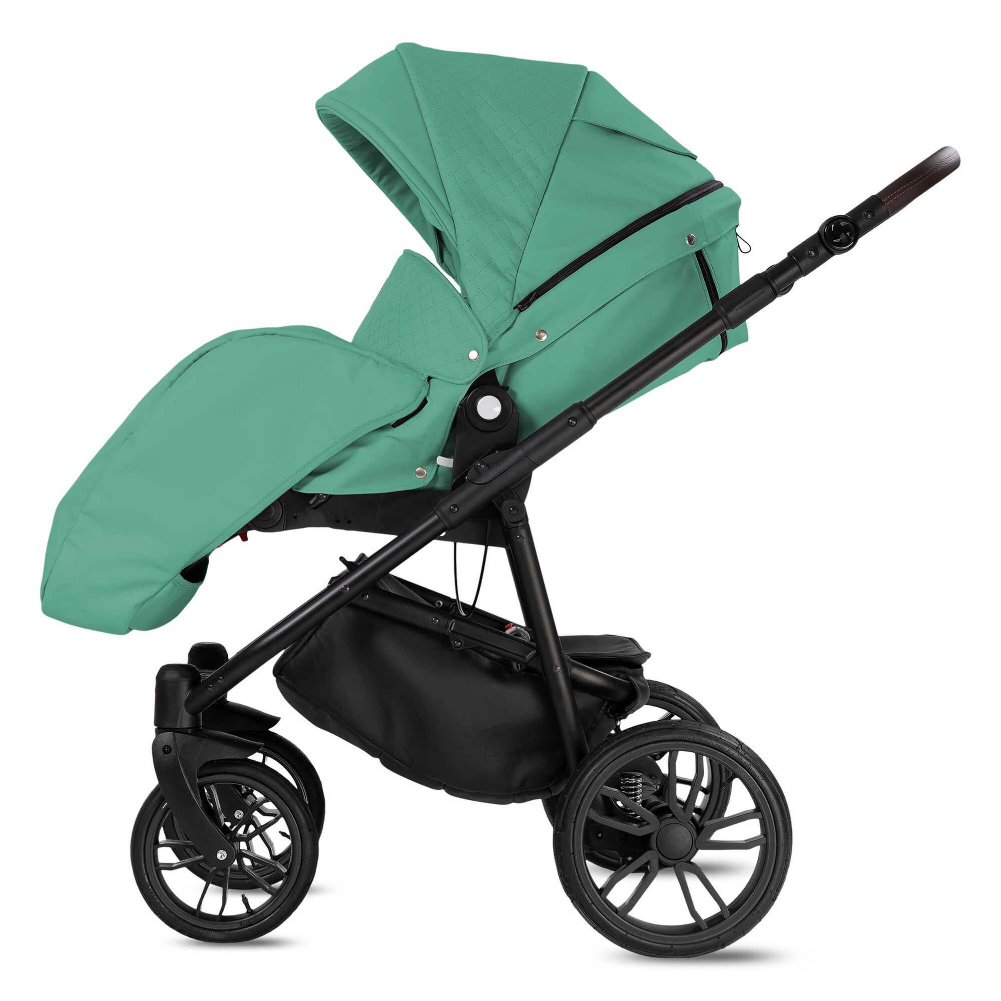 Friedrich Hugo Minigo Flow 2 in 1 Kombikinderwagen Luftreifen, Turquoise