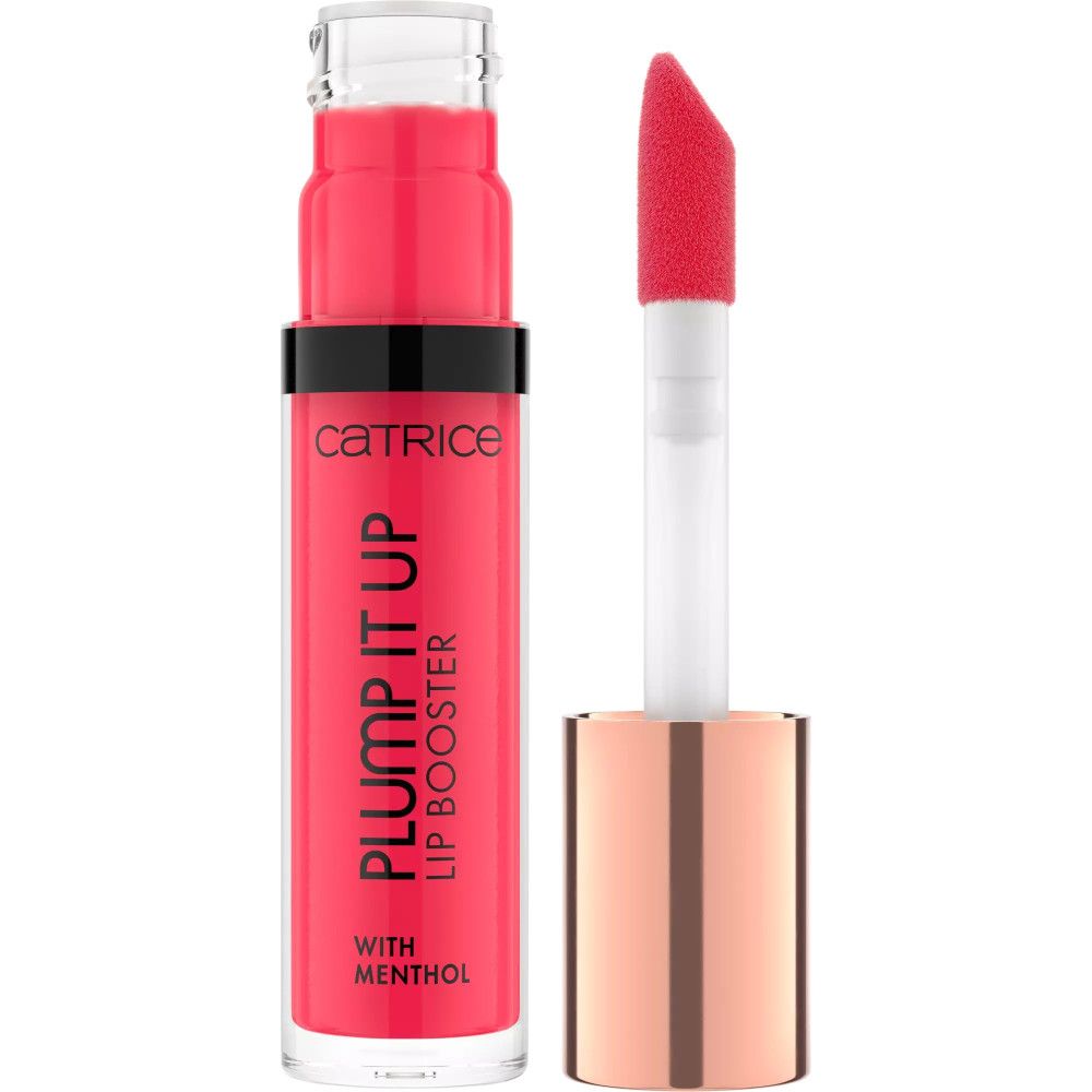 Catrice Plump It Up Lip Booster in Koralle mit Applikator. Enthält Menthol.