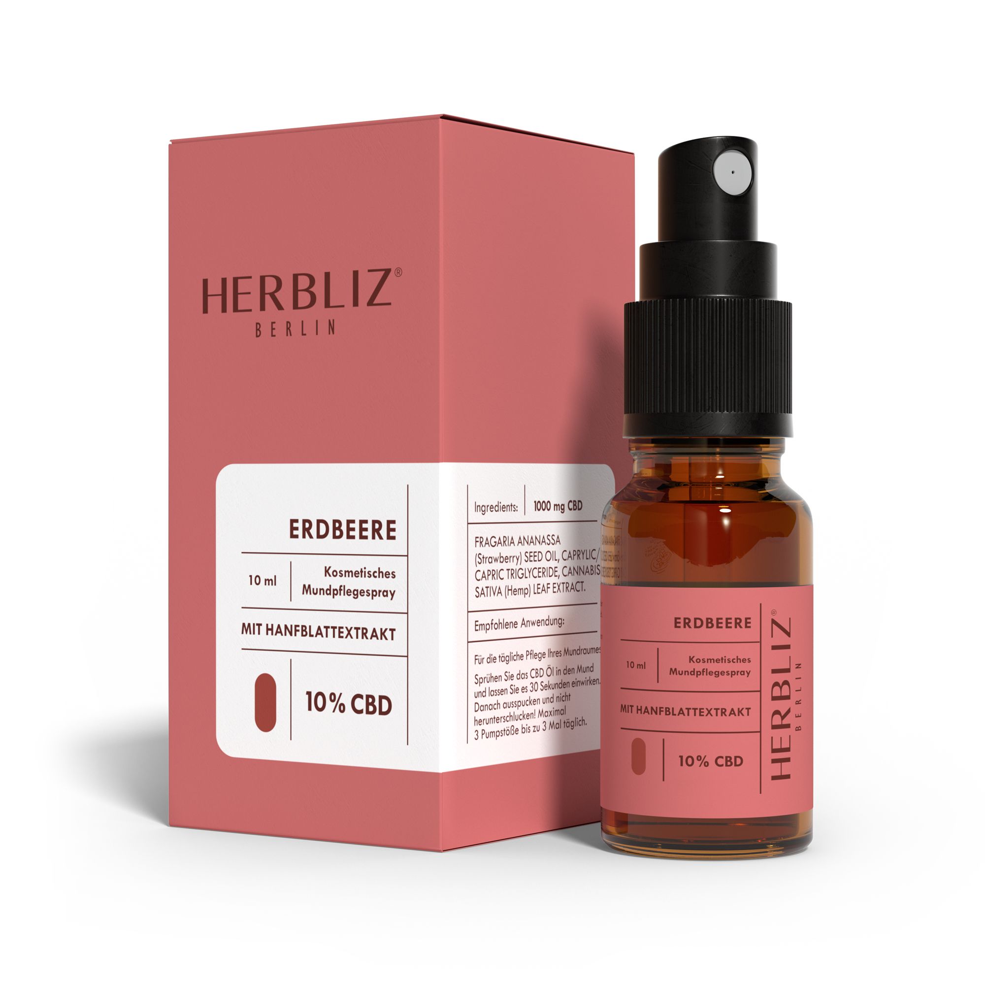 Herbliz Erdbeere CBD Öl 10%