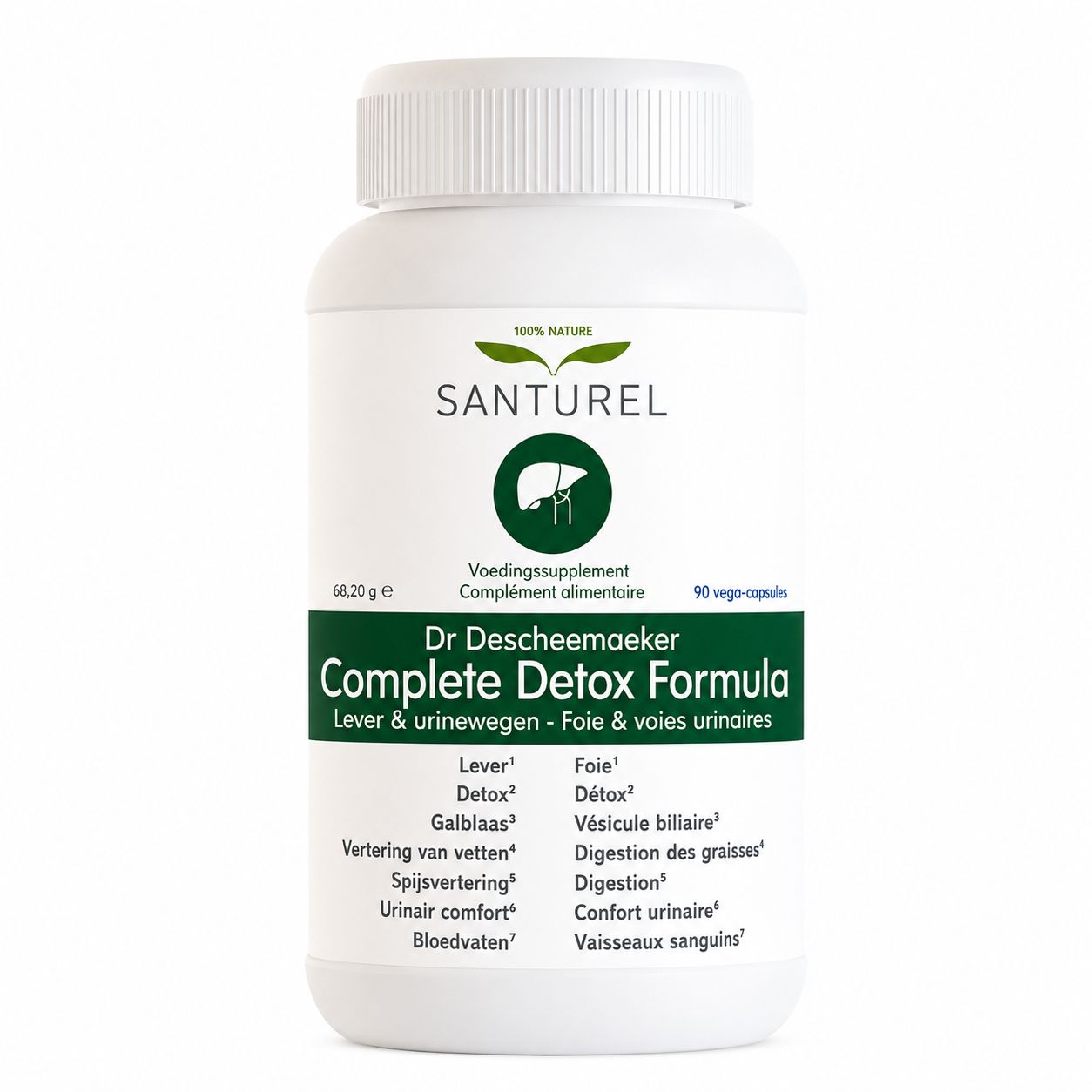 Santurel Complete Detox – Leberformel mit Mariendistel, Silymarin, Artischocke & Kurkuma