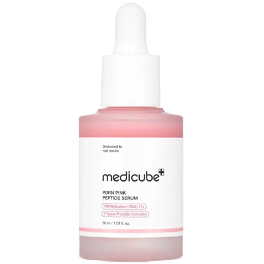 Medicube PDRN Pink Peptide Serum Flasche mit Pipette, 30 ml.