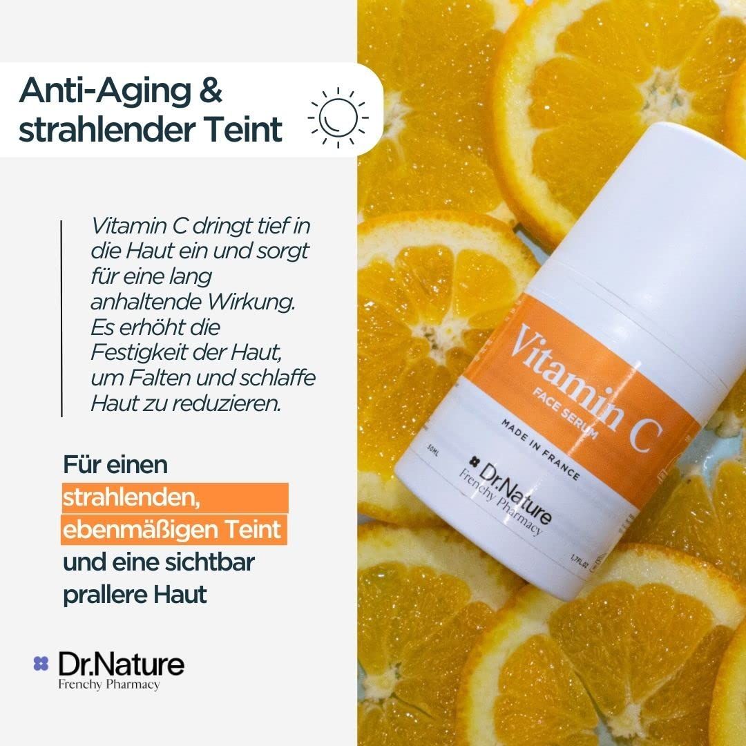 Dr. Nature Serum Vitamin C für Gesicht Empfindliche Haut Naturkosmetik