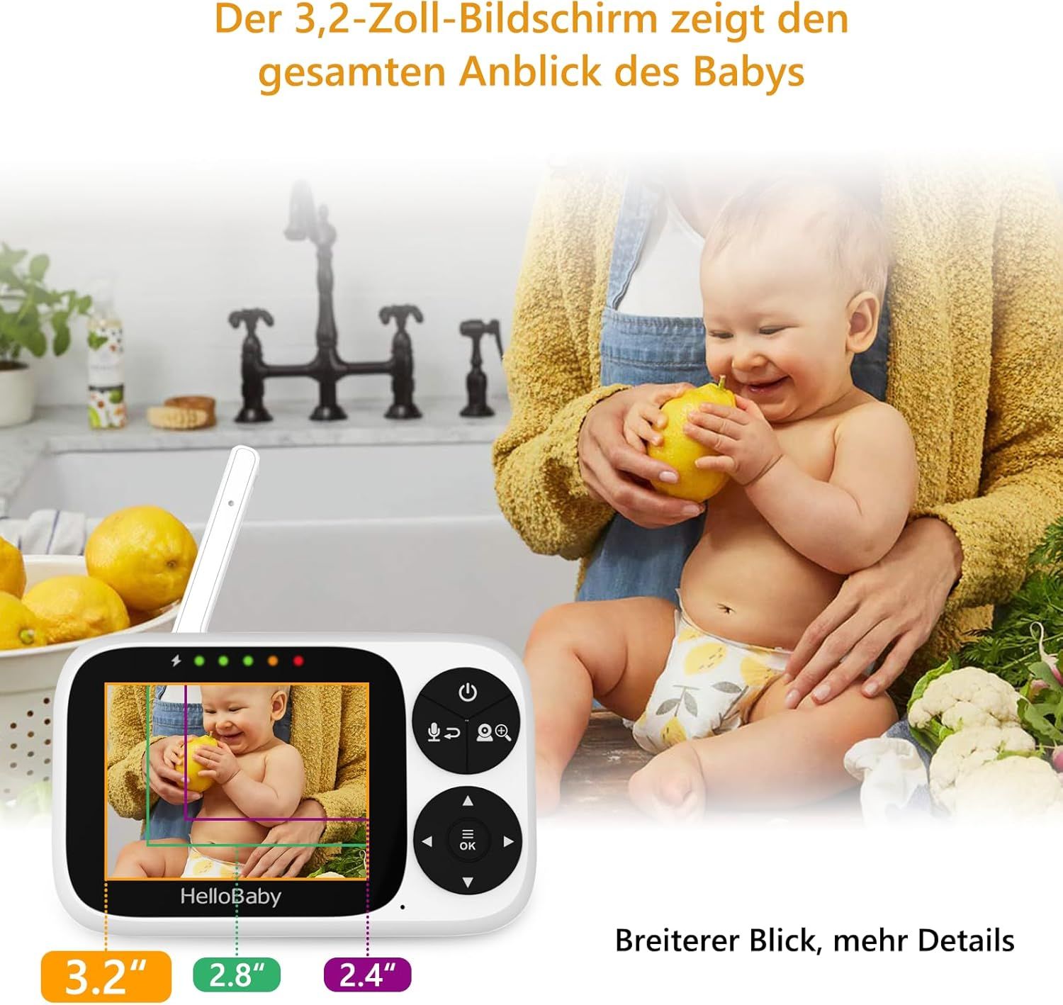 HelloBaby Babyphone mit Kamera