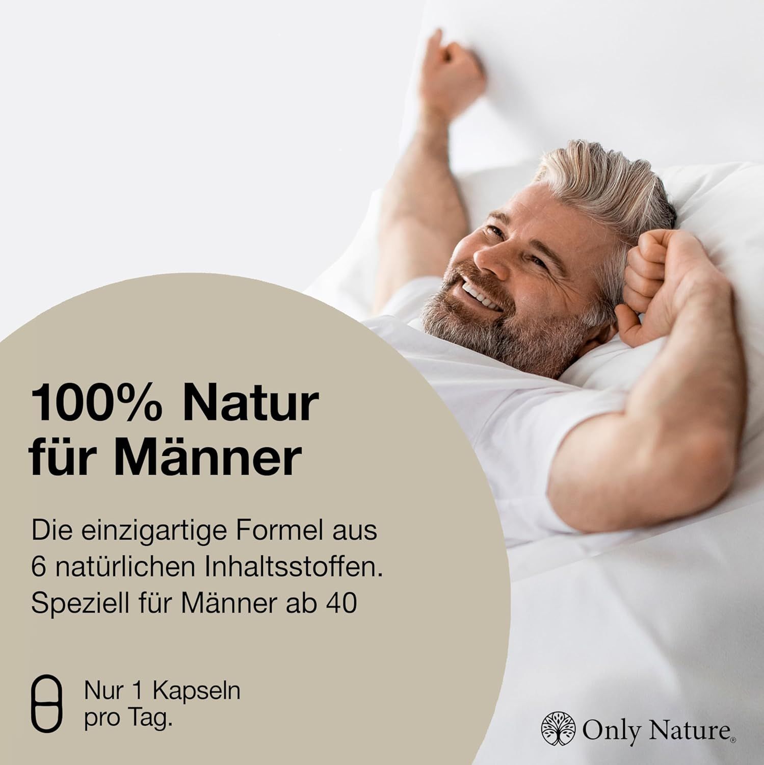 Only Nature® Prosta Kapseln - Einzigartige mit Kürbis, Sägepalm, Brennnesselwurzel und Vitamin E