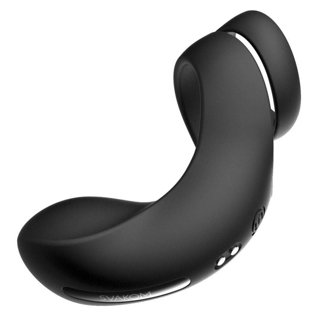 Penis-/Hodenring „Benedict“ mit Perineumvibrator | 5 Vibrationsmodi in 5 Intensitäten | Svakom