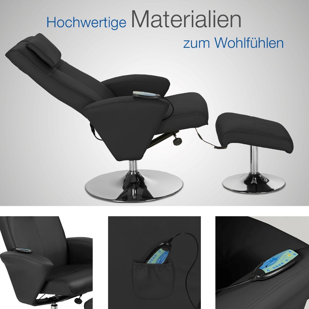 aktivshop Relaxsessel mit Massagefunktion & Hocker »Design«