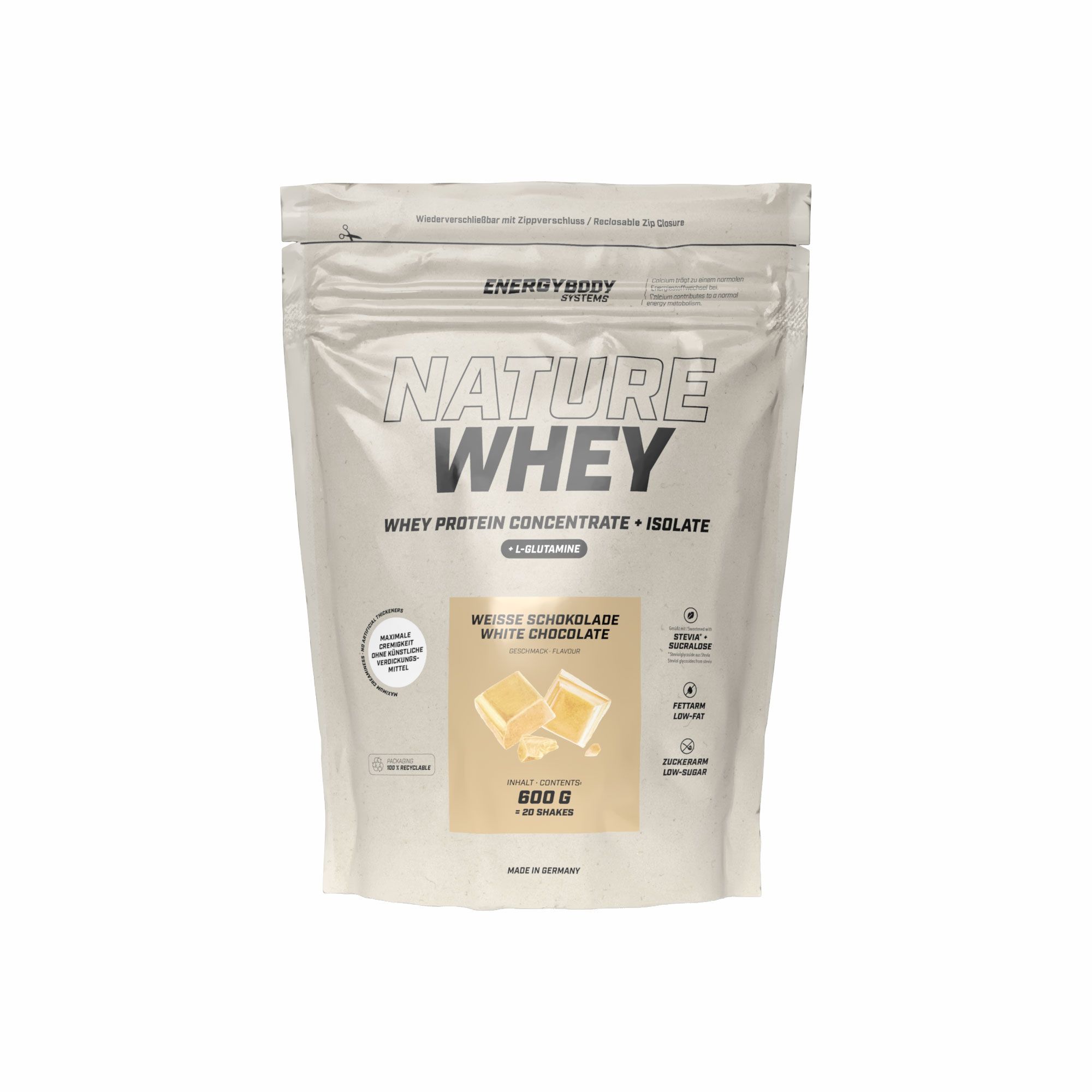 Energybody Systems Nature Whey Protein Weiße Schokolade