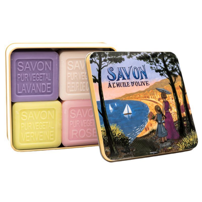 La Savonnerie de Nyons - Metallbox mit Seife - Cote d'Azur