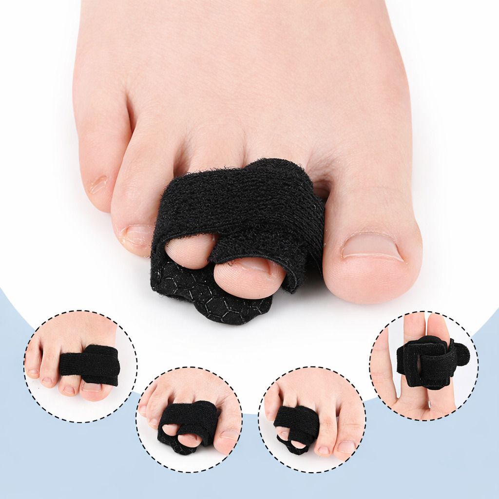 Zehenschutz Bandage, verstellbar für 2 Zehen, rutschhemmend & atmungsaktiv