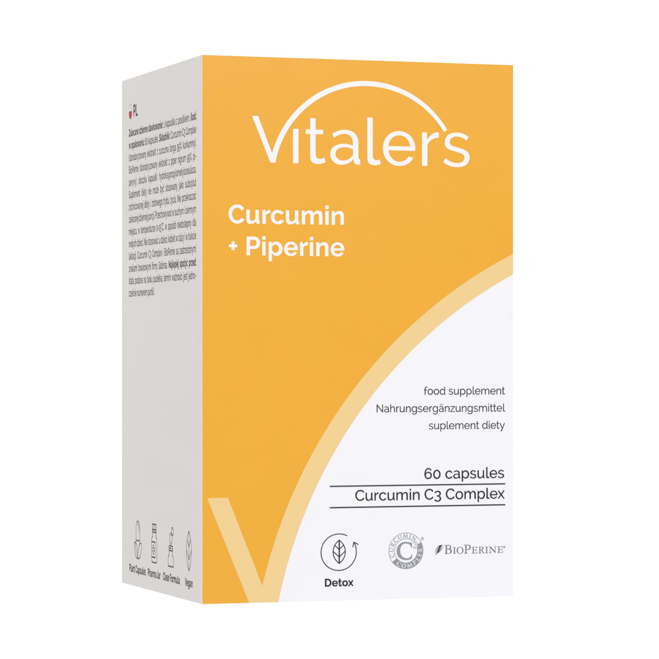 Vitaler’s Curcumin 500 mg + Piperin 5 mg