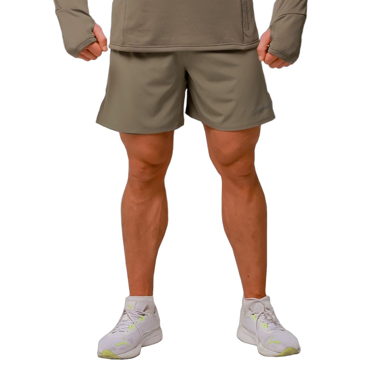 GymBeam Shorts Herren 2in1 Slim mit Gummizug Pulse Vetiver 1 St