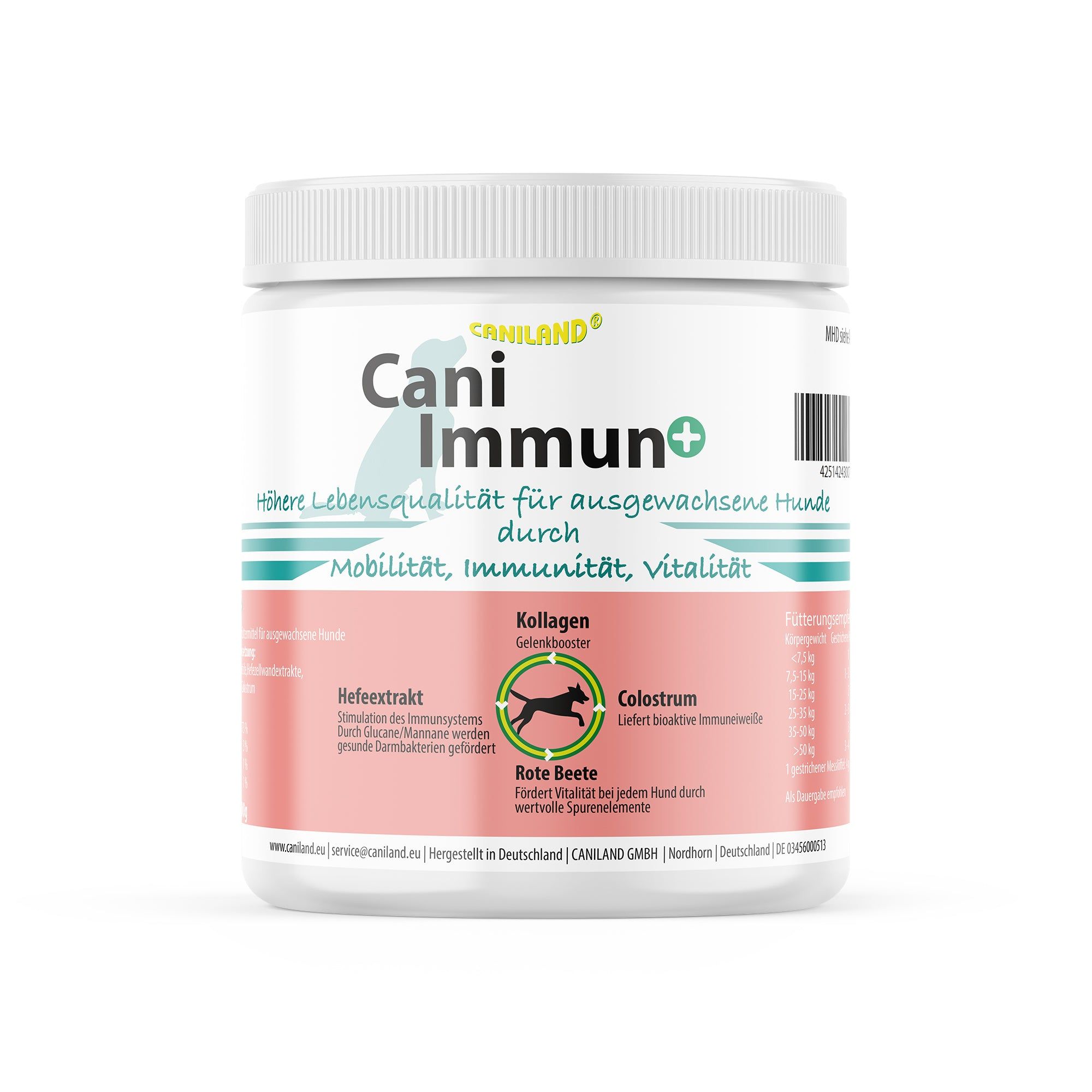 caniland Cani Immun + | Supplement für Hunde für ein starkes Immunsystem, Mobilität und Vitalität