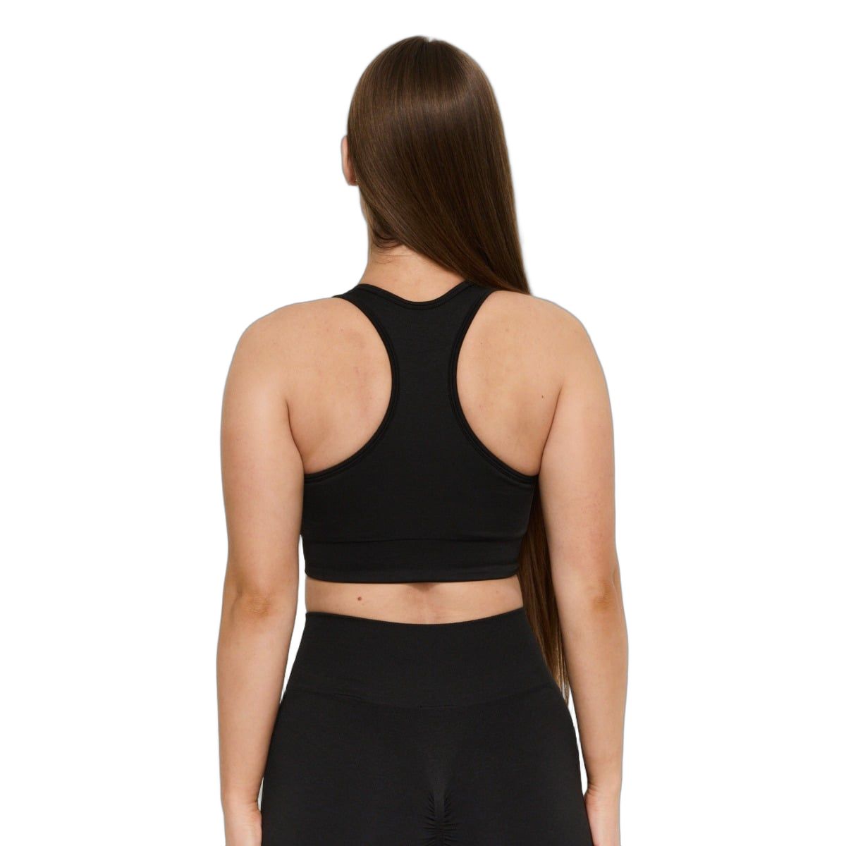 GymBeam Sport-BH für Frauen nahtlos mit breiten Trägern FLO Graphite