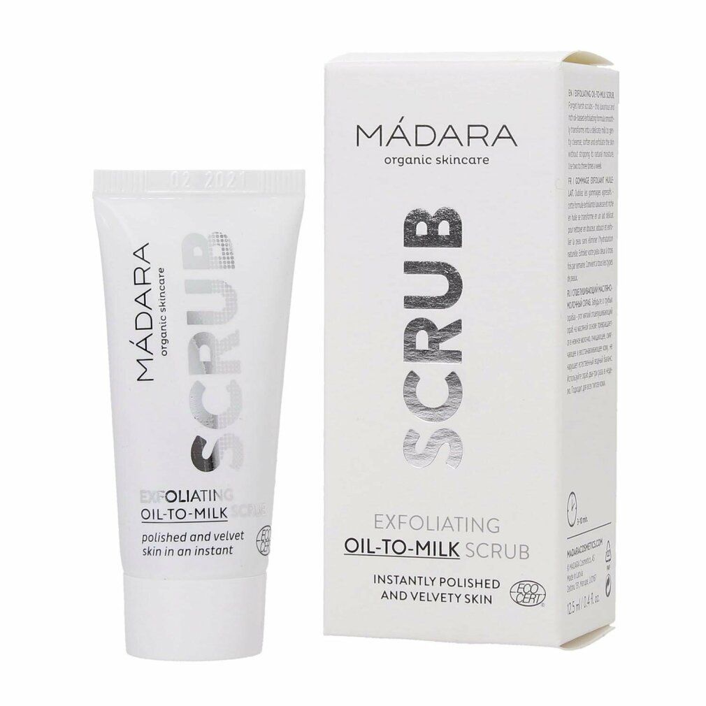 mádara Scrub Exfoliating Oil-To-Milk
