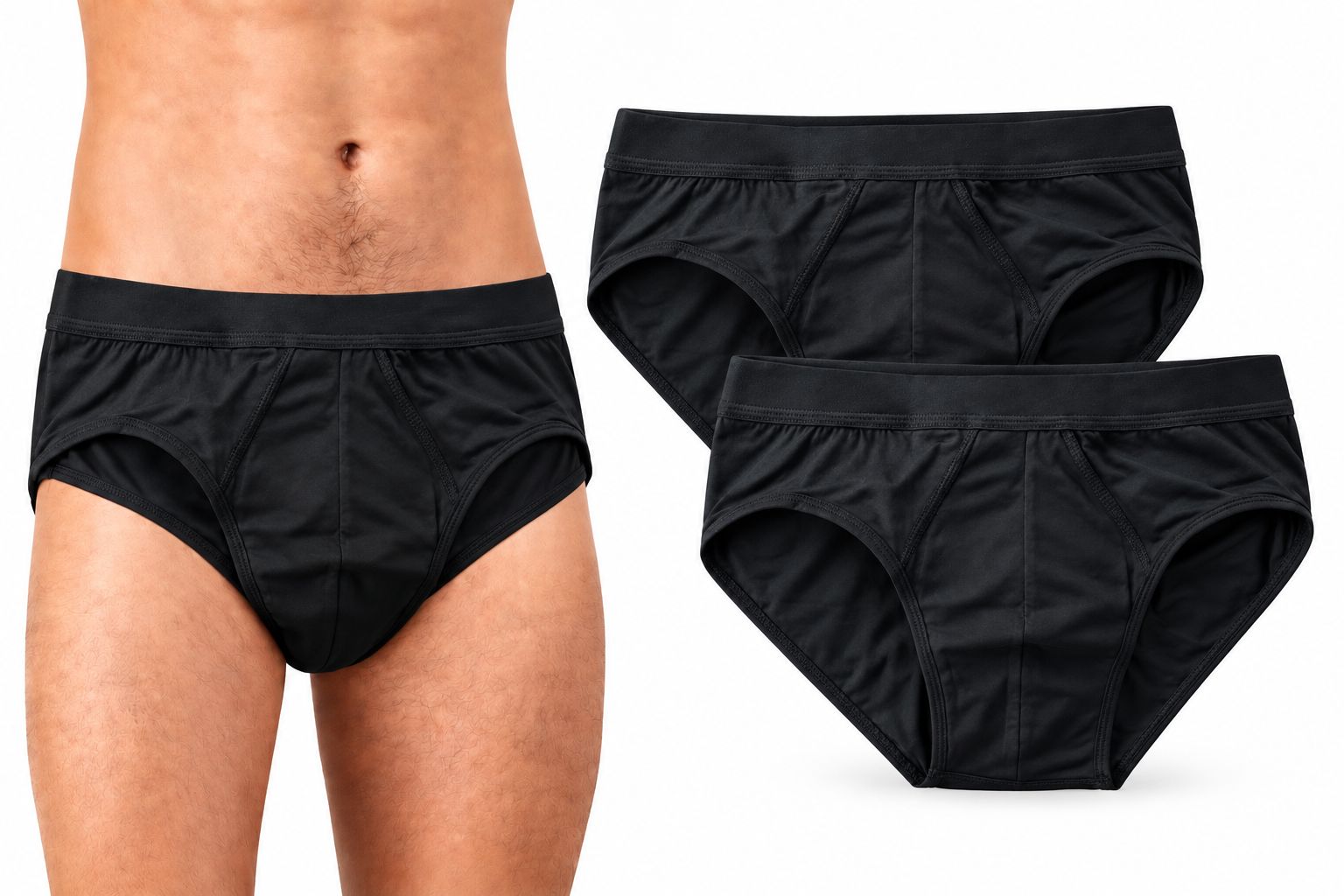 Slip assorbente Uomo per leggera incontinenza, lavabile e riuttilizzabile, in Fibra di Bambù