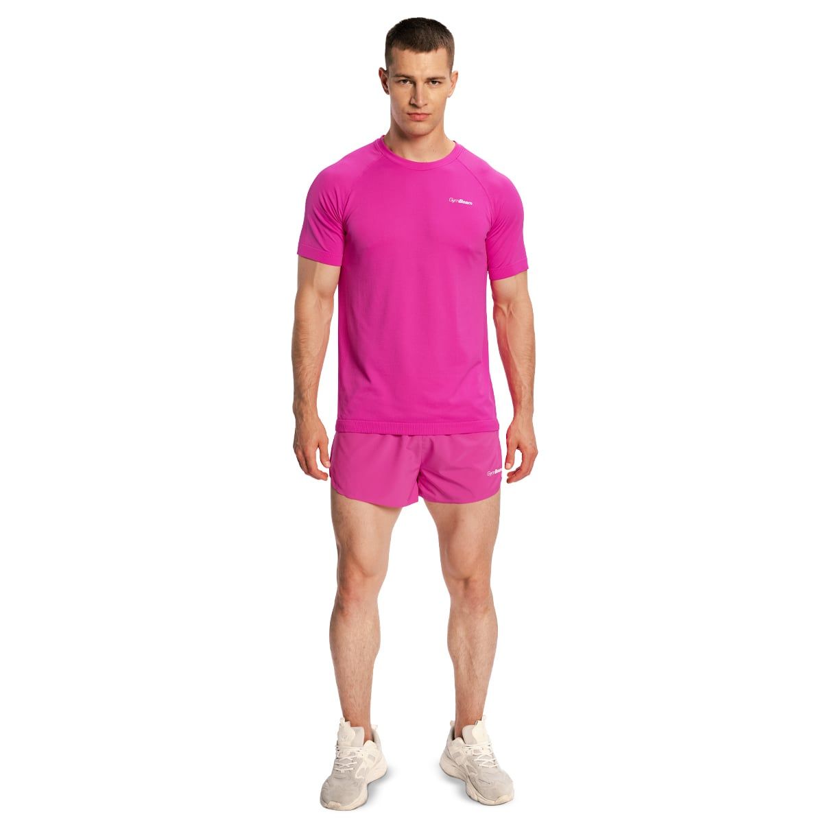 GymBeam Shorts Herren regular mit Gummizug, Taschen, Pulse X Lila