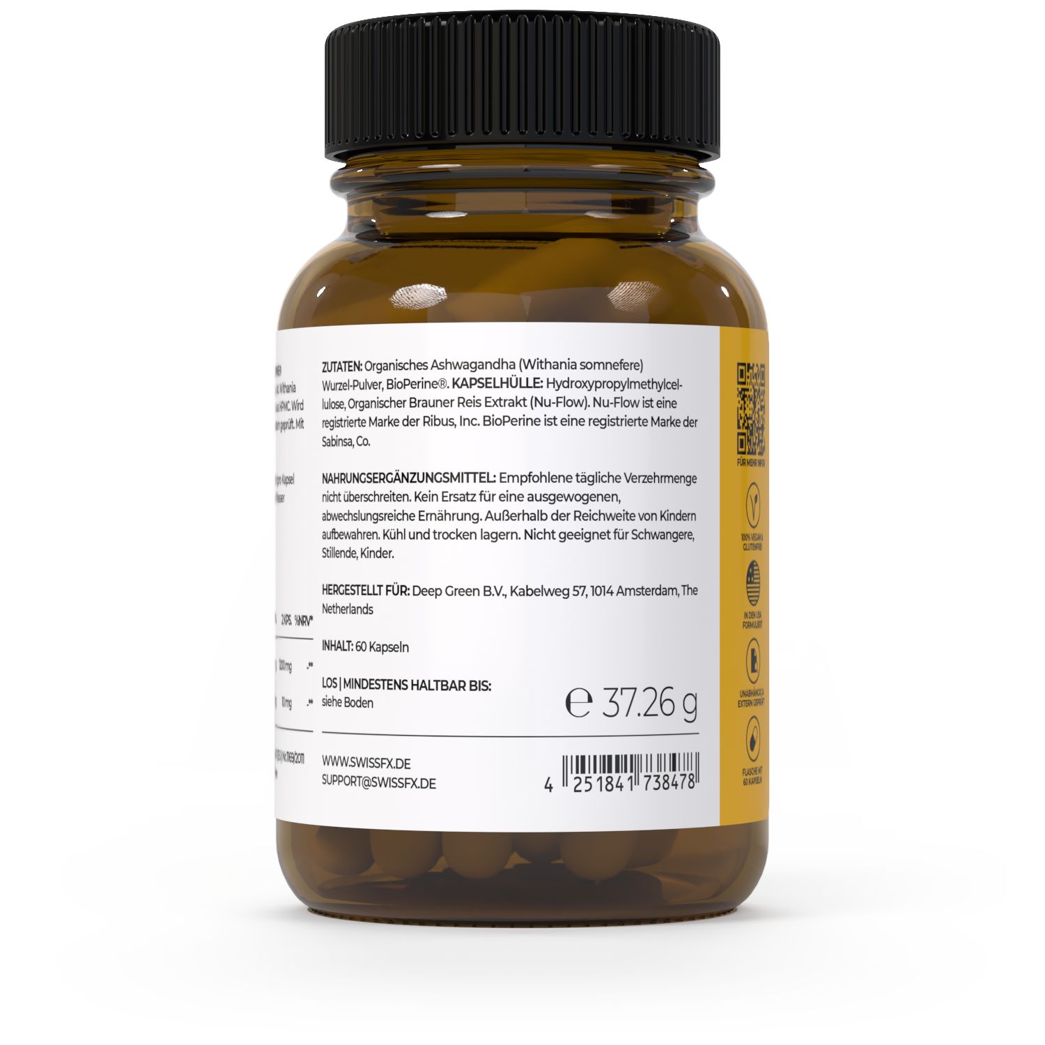 Ashwagandha KSM-66 Kapseln