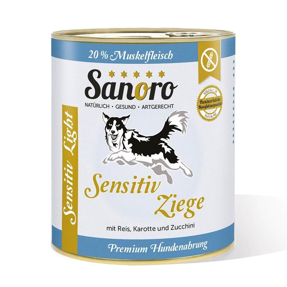 Sanoro - Menü Sensitiv Light Ziege mit Reis* und Karotte*