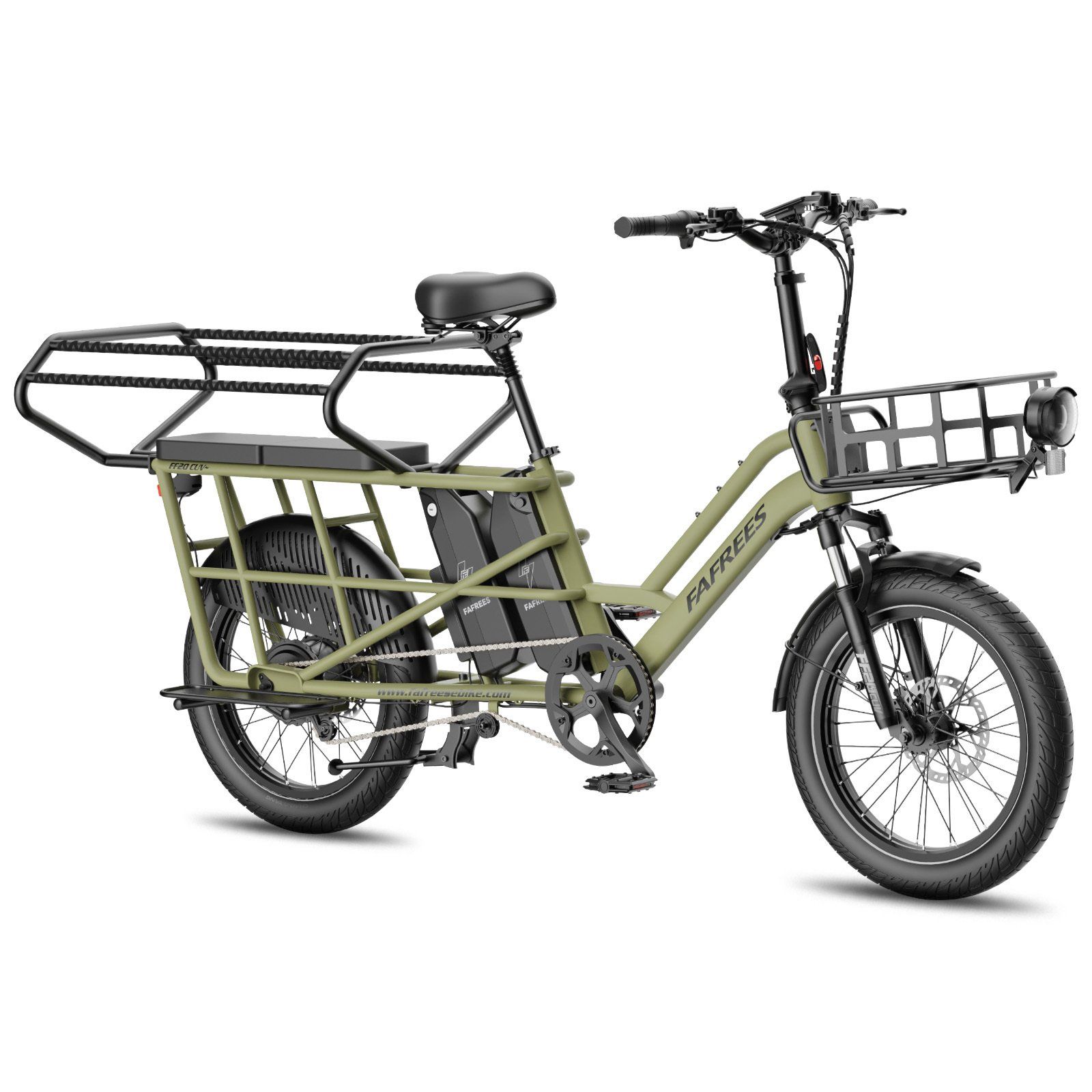FAFREES FF20 CUV Modulares Longtail-E-Bike – Dual-Akku 30 Ah