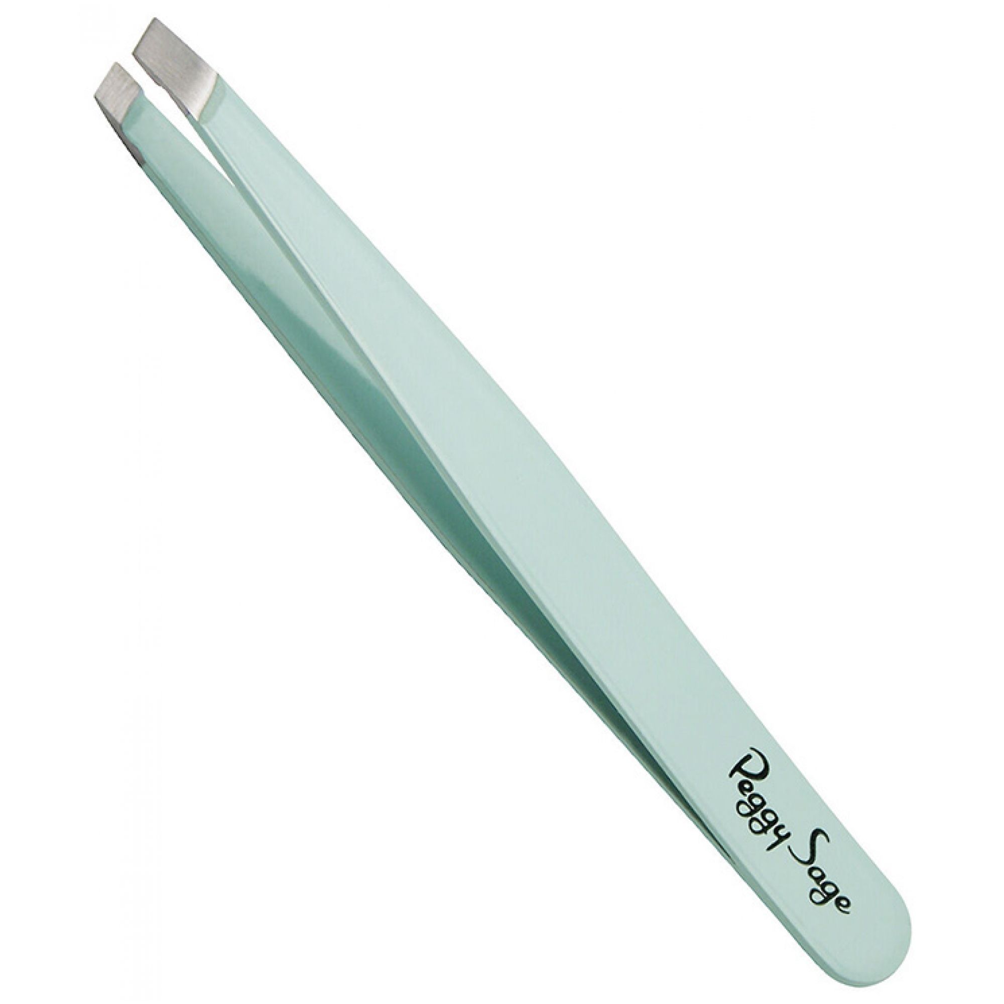 Peggy Sage Professionelle Pinzette Schräge Greiffläche 9,5 cm (Farbe : Grün) 3,5x0,3x12,8
