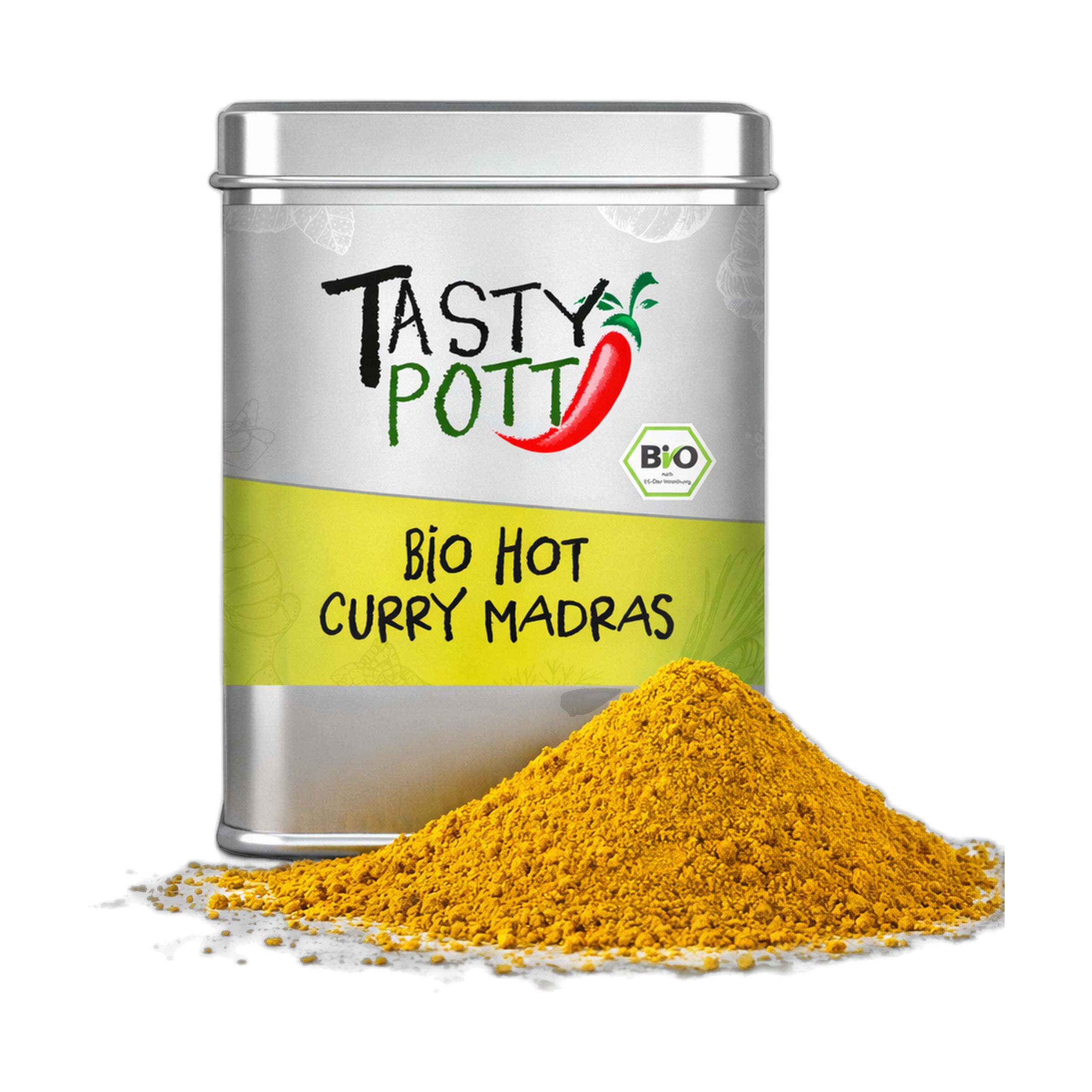 Tasty-Pott Tasty Pott Bio Hot Curry Madras 100 g