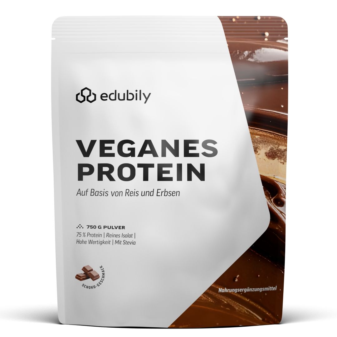 edubily® Veganes Proteinpulver Schoko 750 g Pulver