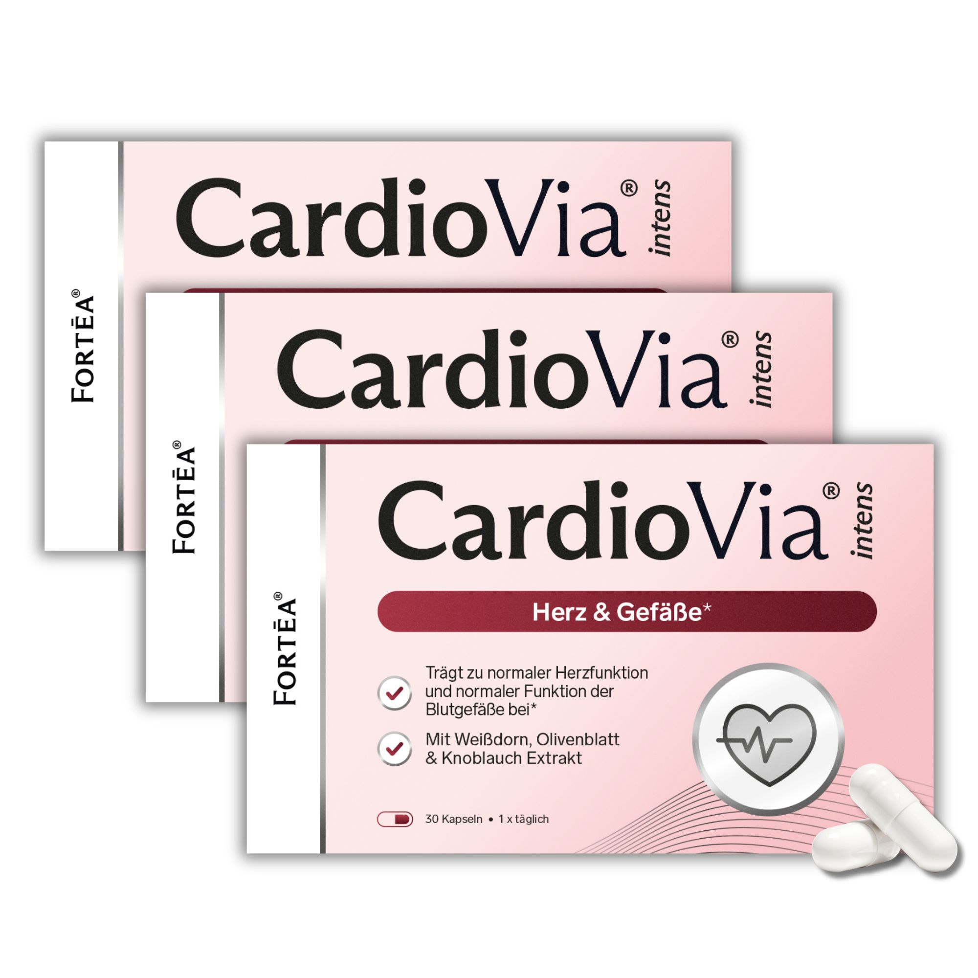 Fortea® CardioVia® intens – Herz & Gefäße 90 St Kapseln