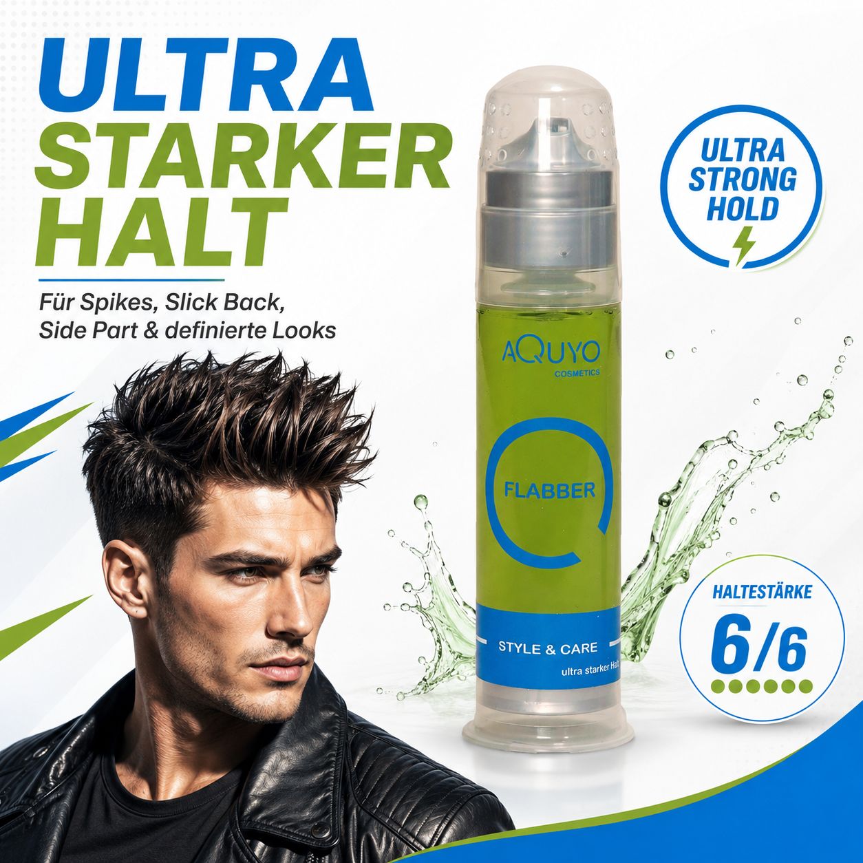 Flabber Haargel extra starker Halt | Stylinggel für eine ideale Haarfrisur