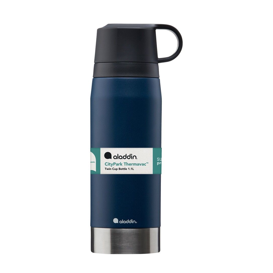 Aladdin CityPark Thermoflasche, 1,1L, Navy-Blau