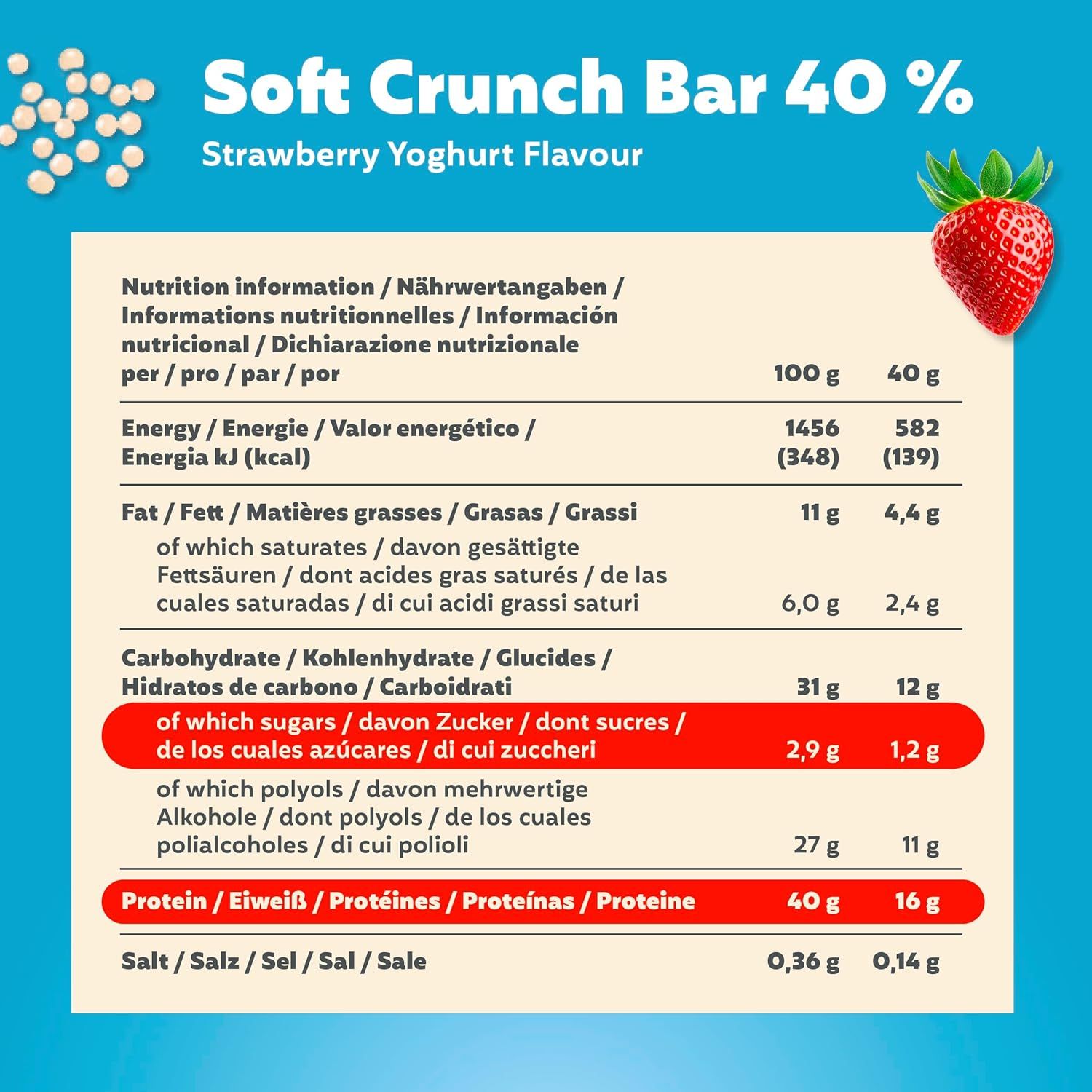 PREMIER PROTEIN Soft Crunch Bar 40%