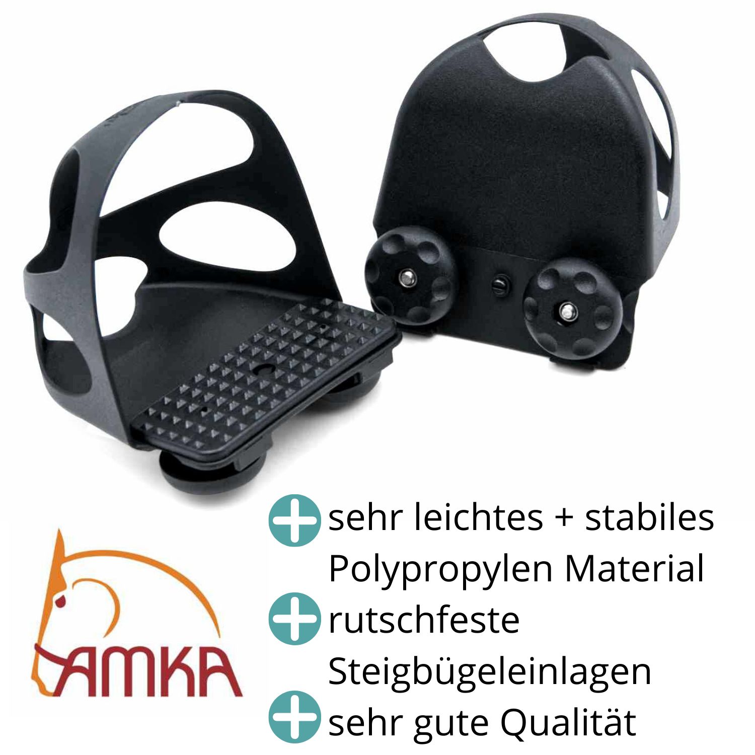 AMKA Steigbügeleinlage mit Durchrutschschutz