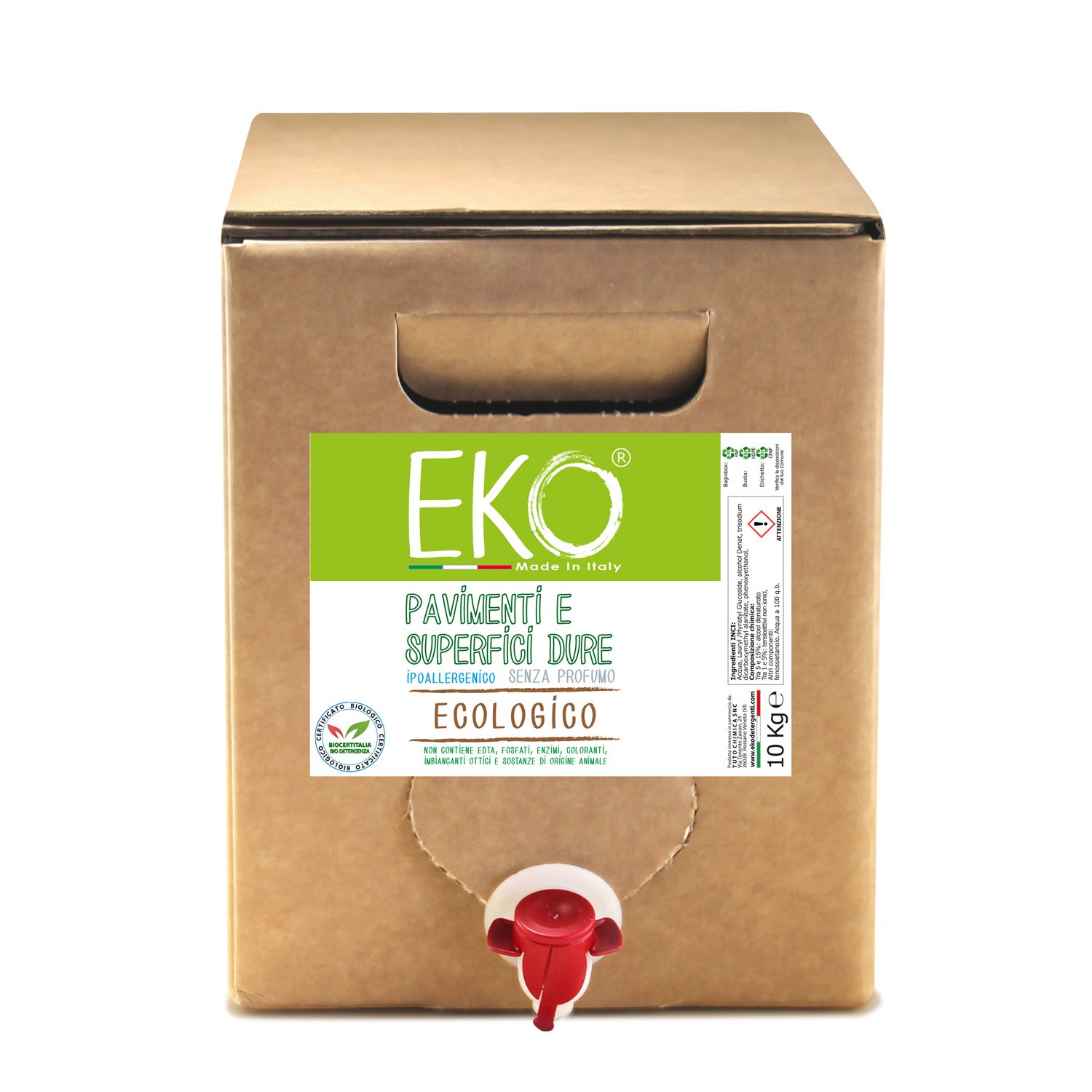 Eko Detergente Pavimenti E Superfici Dure Ecologico NO PROFUMO
