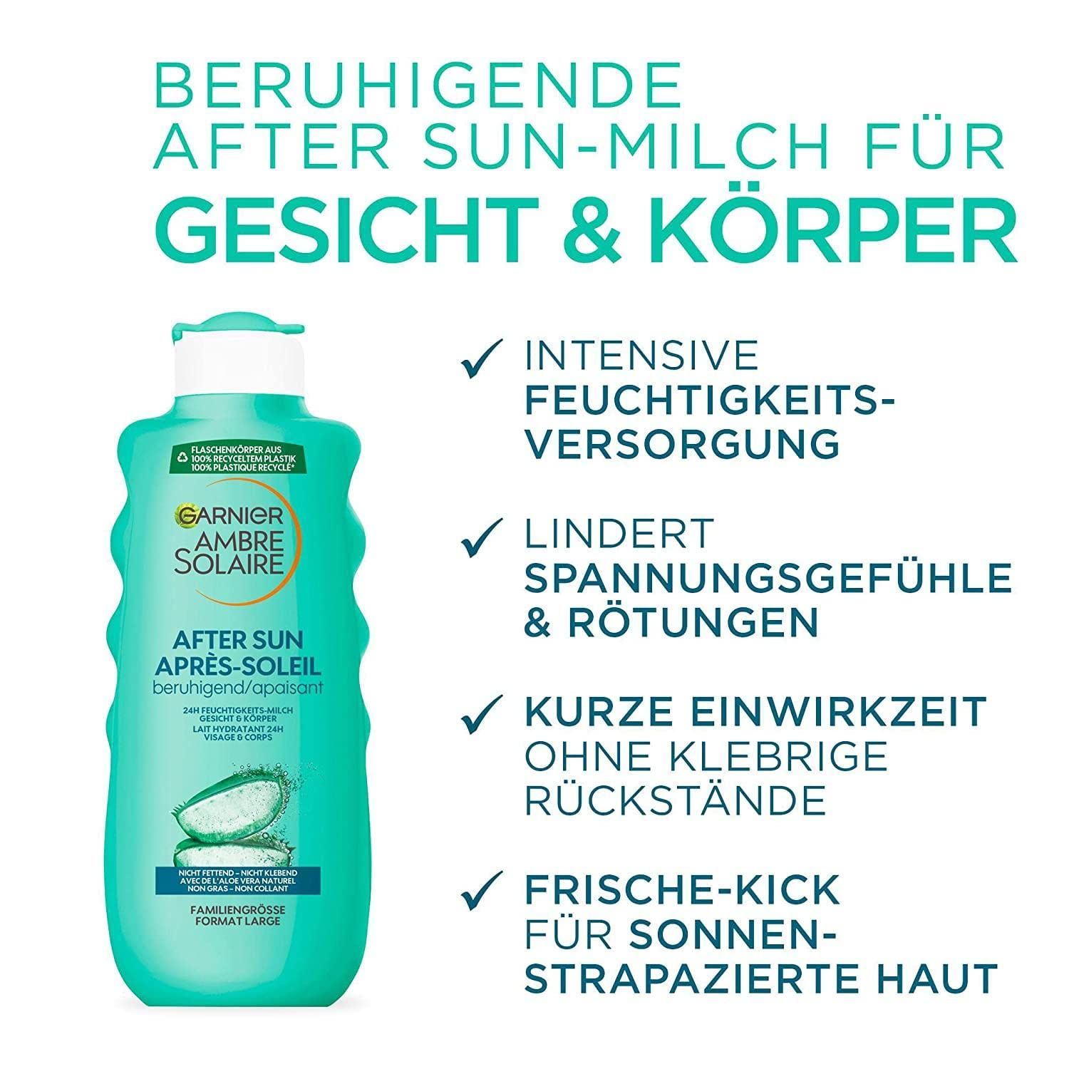 Garnier Pflegeset für gebräunte Haut, Mit Sonnencreme LSF 50+ mit Hyaluron, Selbstbräuner Spray