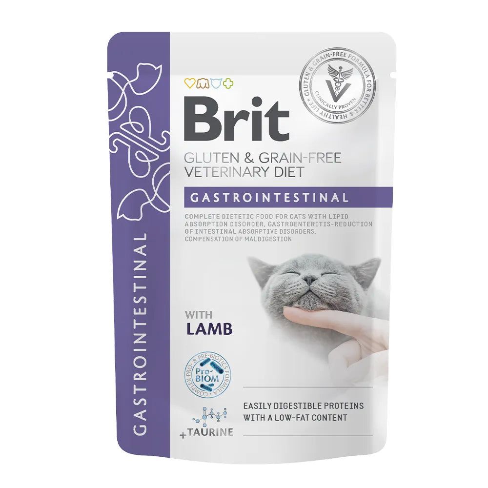 Brit Veterinary Diet - Cat Pouch - Fillets in Gravy - Gastrointestinal