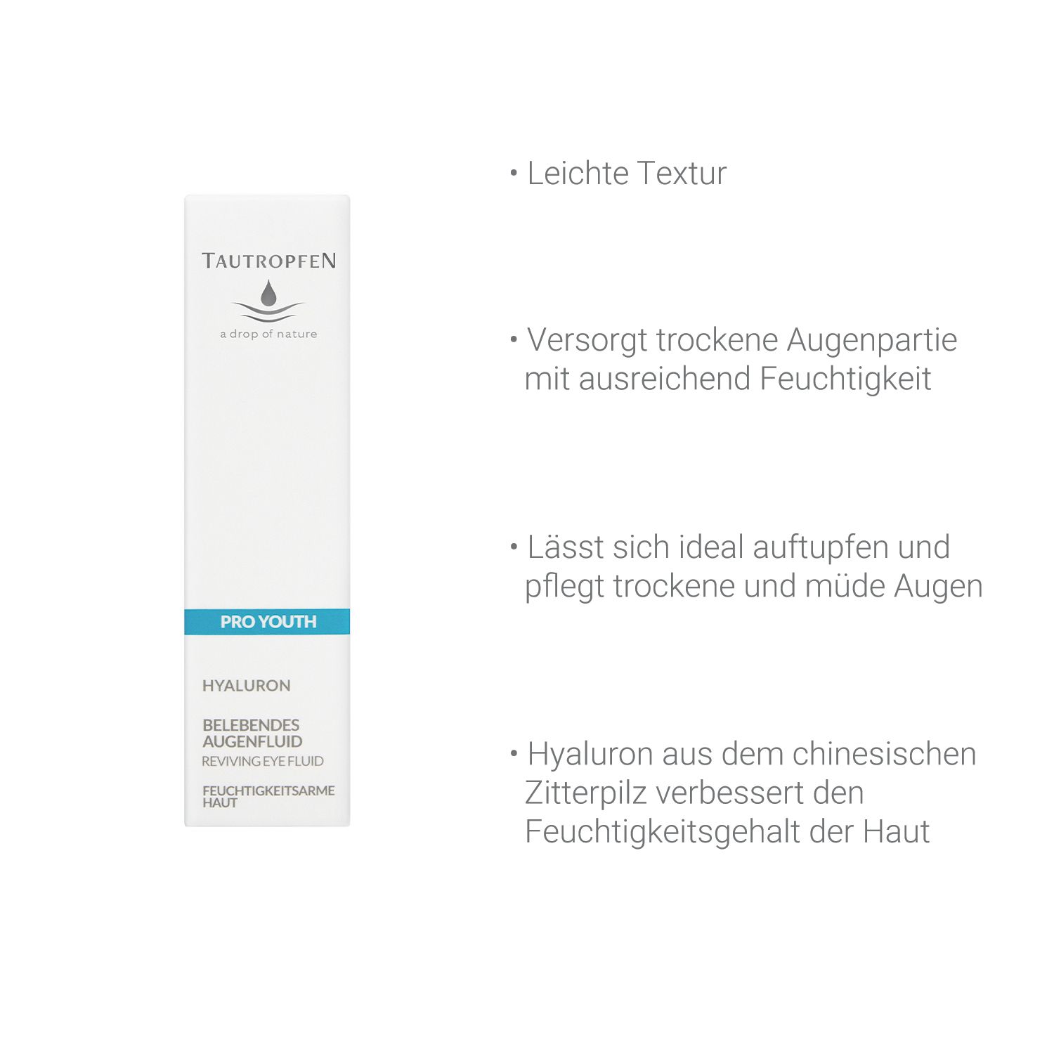 TAUTROPFEN-Hyaluron Anti-Falten Augenfluid