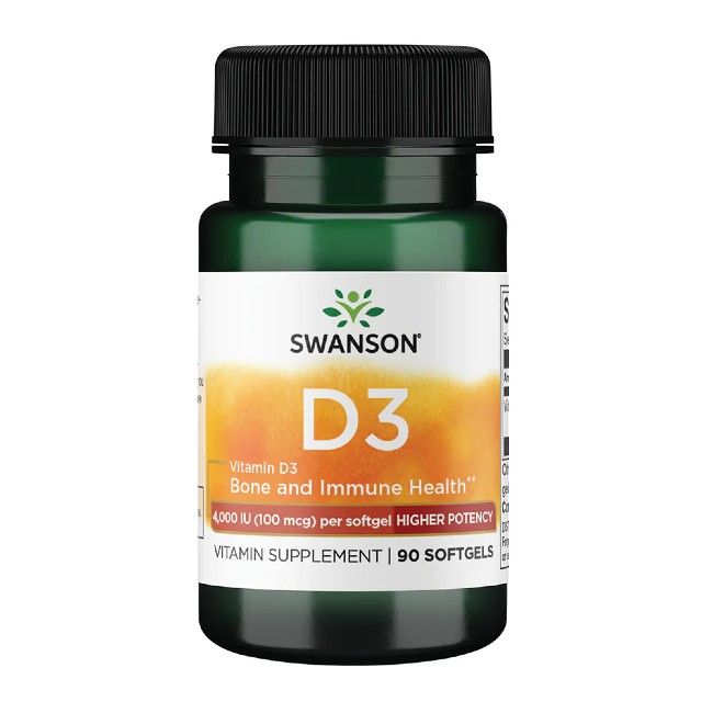 Swanson Vitamin D3 4000 IE (100 mcg) 90 Pc