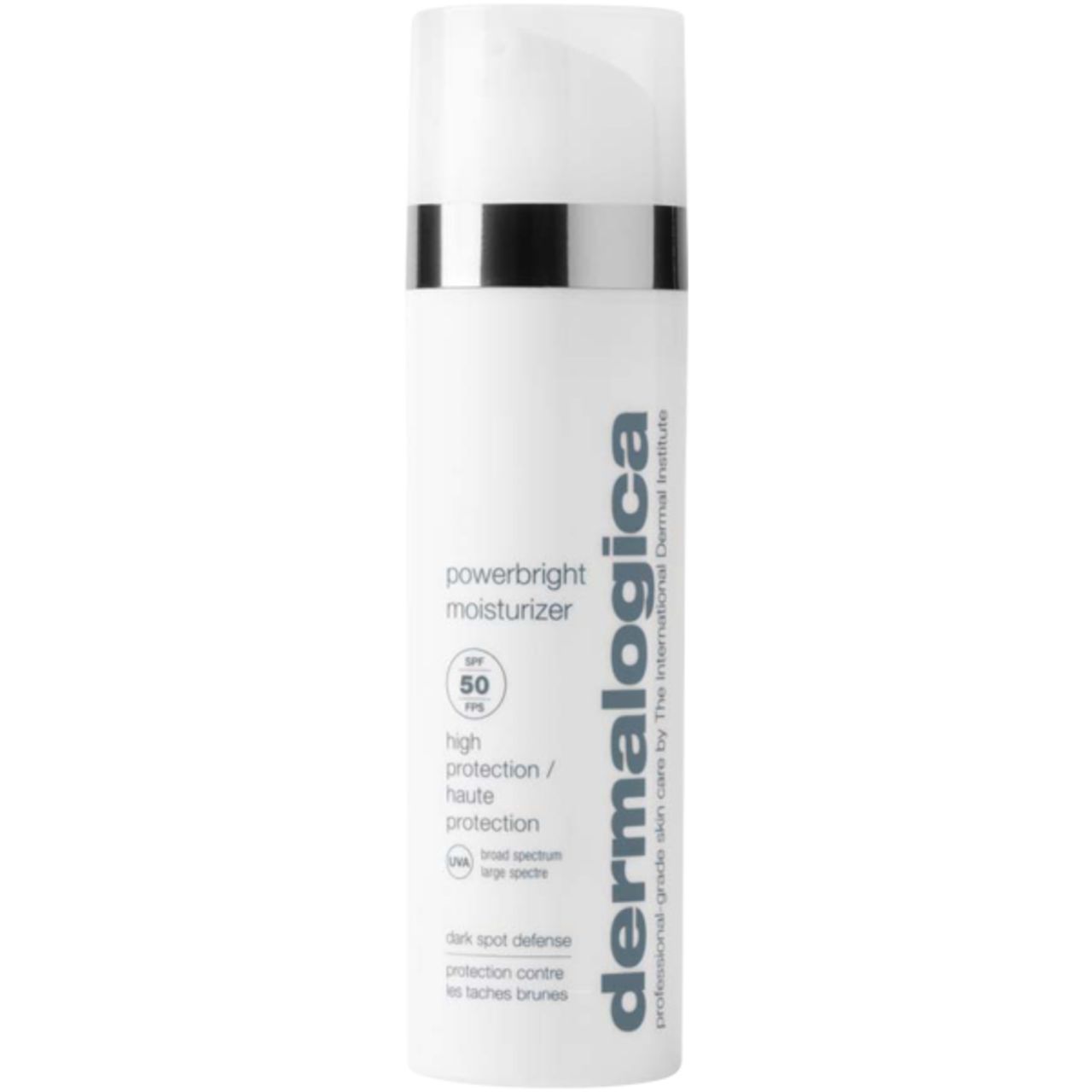Dermalogica PowerBright Moisturizer SPF 50 Flakon mit Pumpspender.