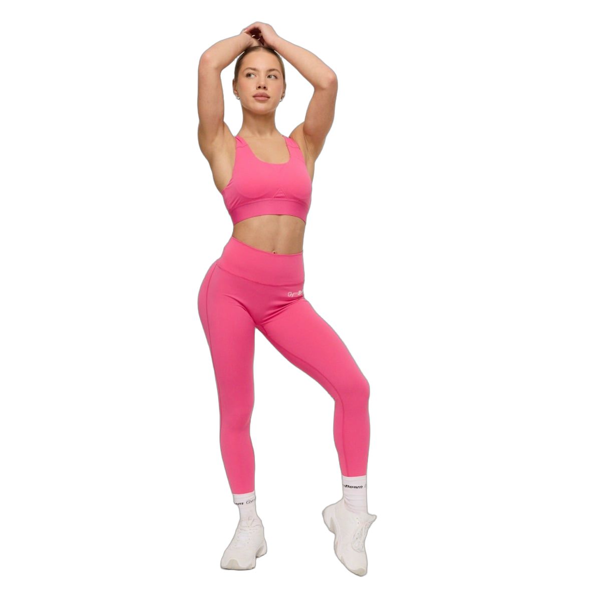 GymBeam Sport-BH Damen mit gekreuzten verstellbaren Trägern Limitless Dragonfruit