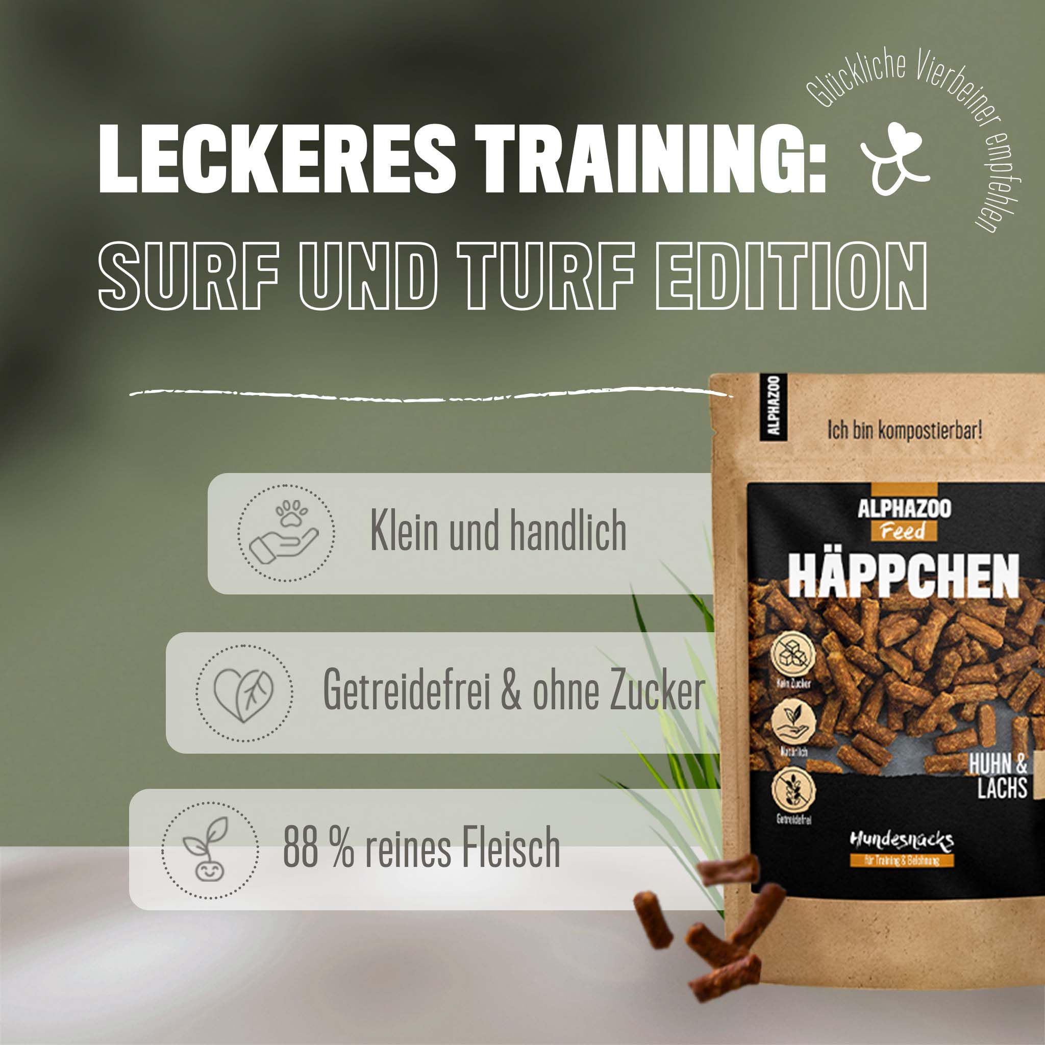 ALPHAZOO Häppchen Huhn & Lachs 200g I Ausgelistet