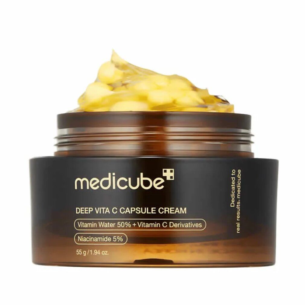 Medicube Deep Vita C Capsule Cream, 55g, mit Niacinamid 5%.