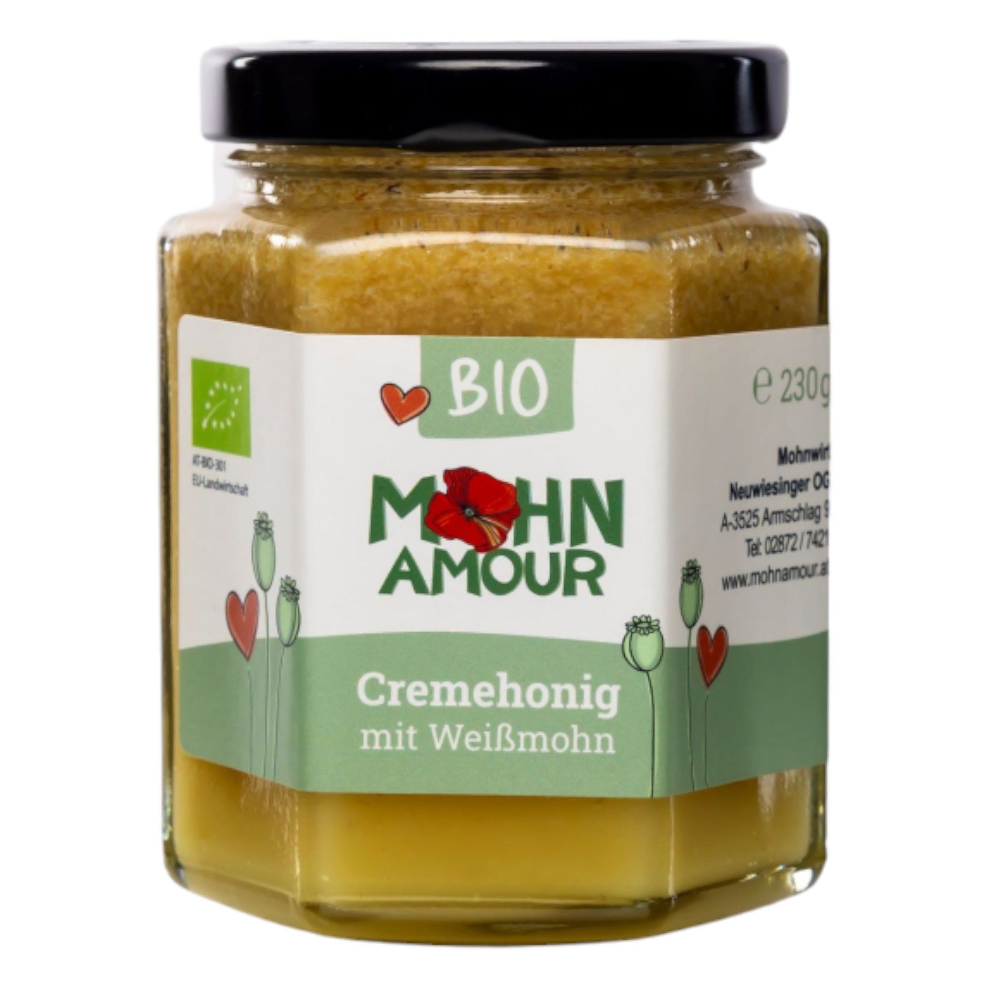 Bio Weißmohn Cremehonig 230 g