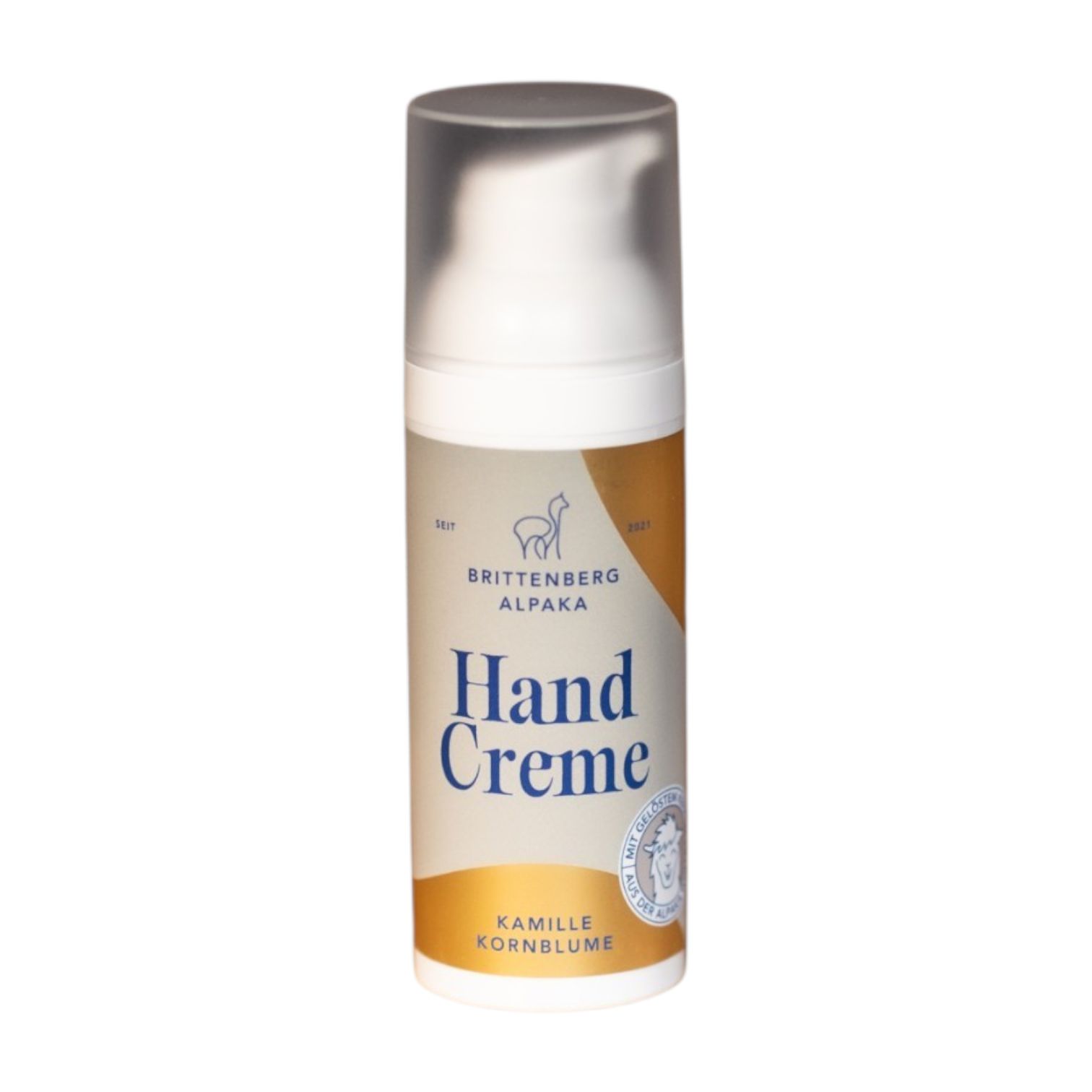 Brittenberg Alpaka Handcreme mit Kamille Kornblume 50 ml