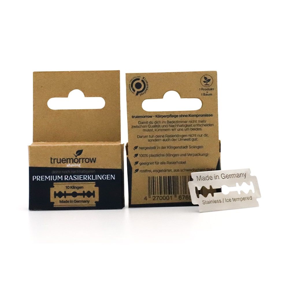 truemorrow Premium Rasierklingen (10 Stück) Made in Germany